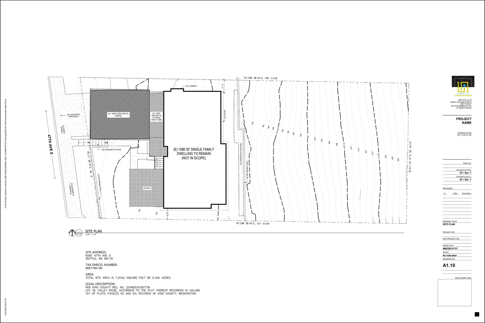 Site plan for 6000 47th Ave S