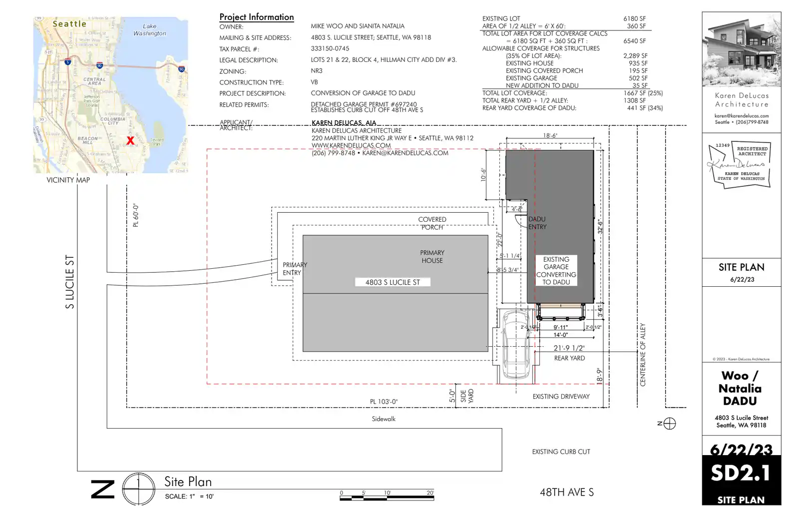 Site plan for 5506 48th Ave S