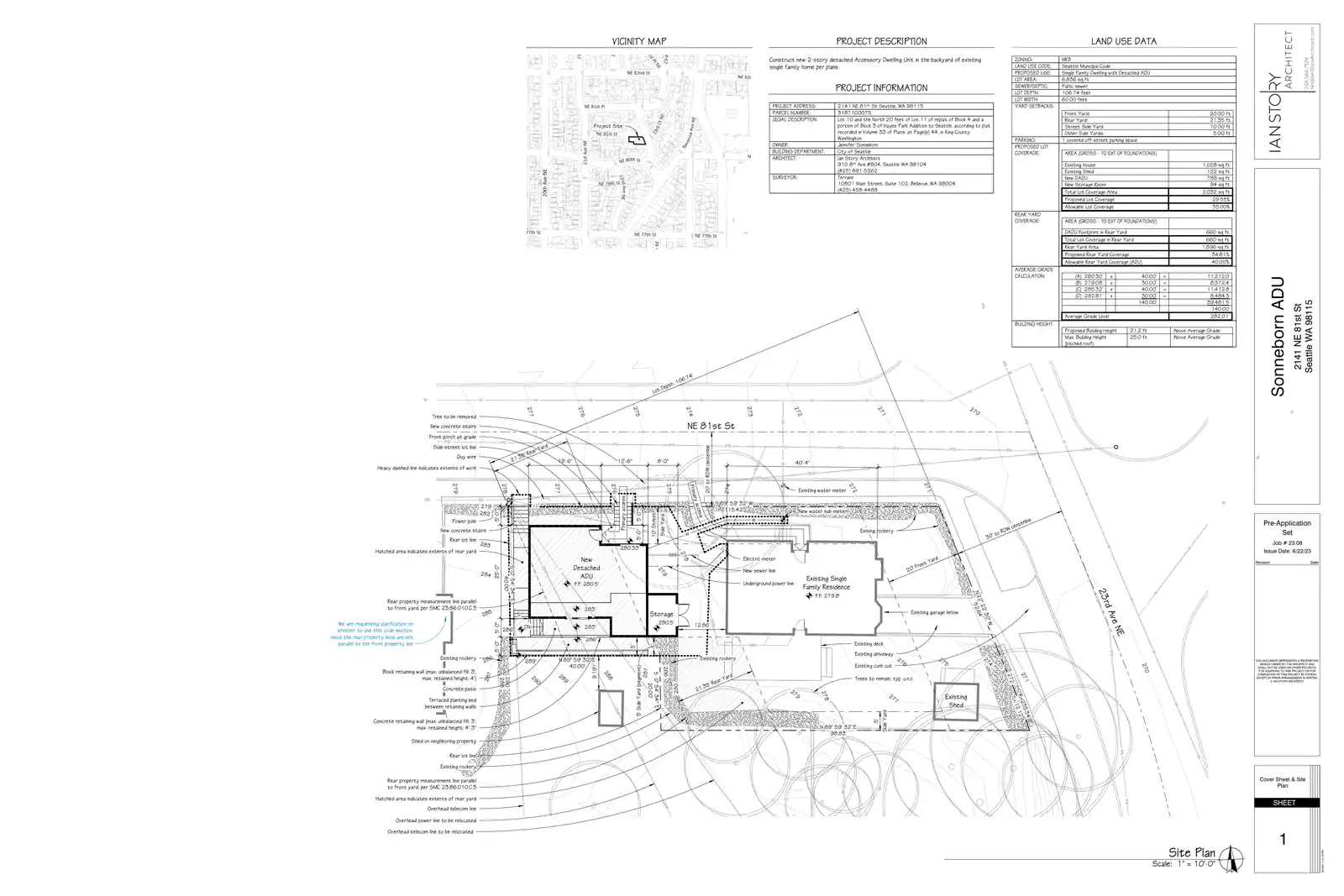 Site plan for 2141 NE 81st St