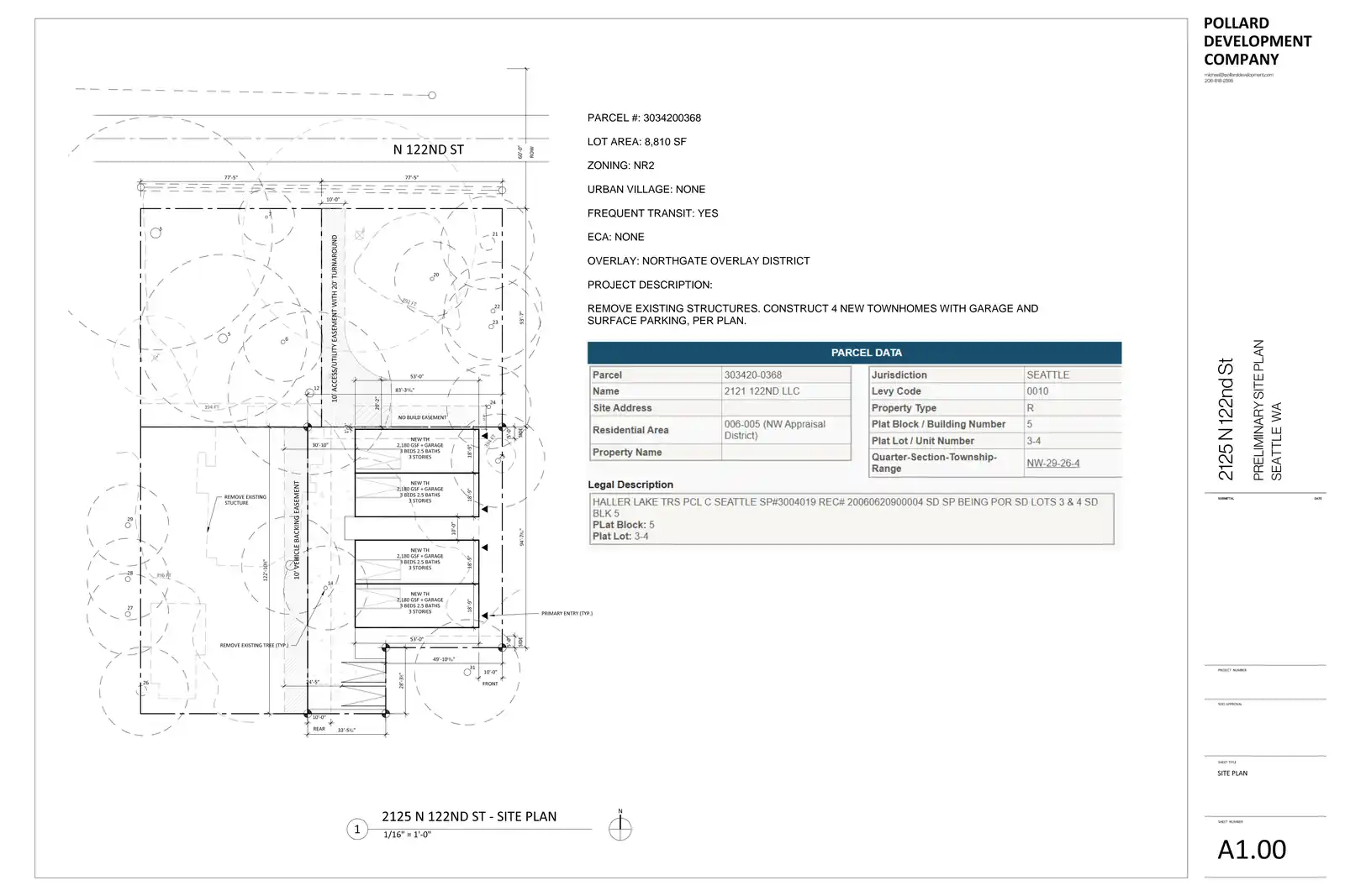 Site plan for 2125 N 122nd St