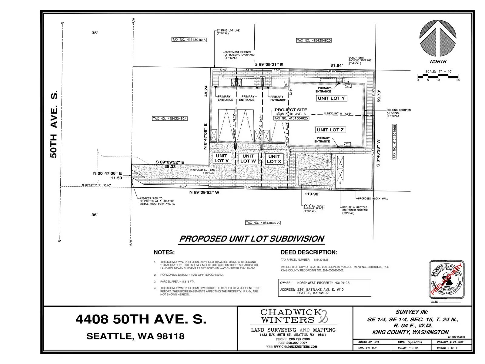 Site plan for 4406 50th Ave S