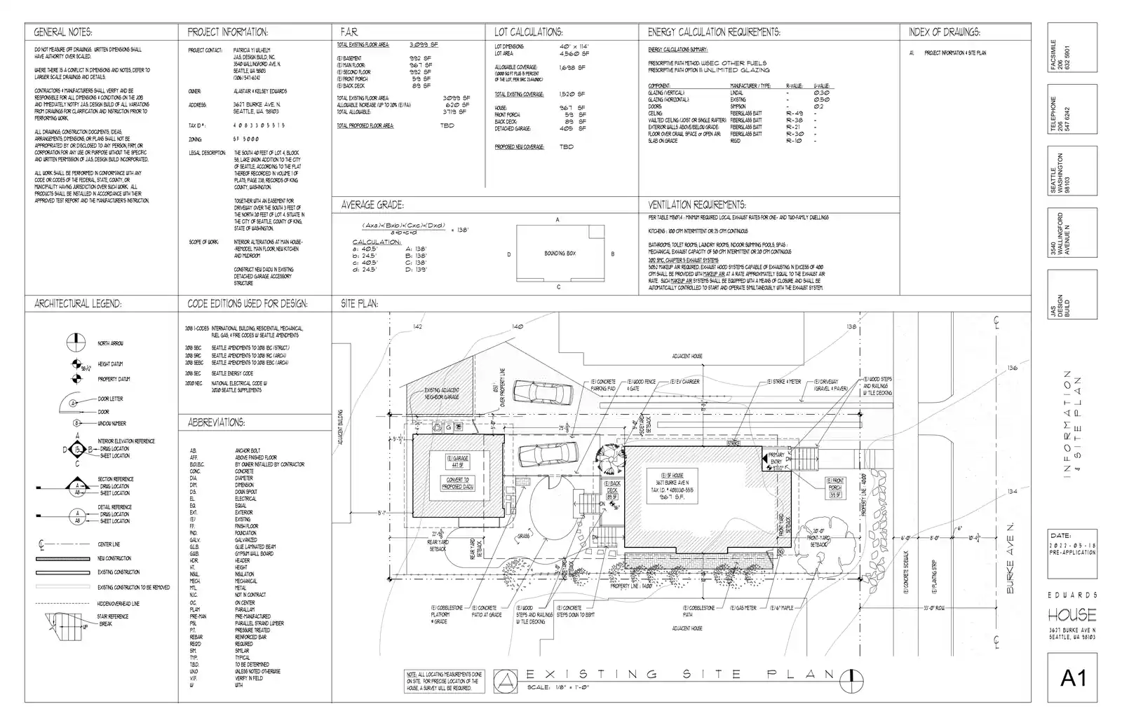 Site plan for 3627 Burke Ave N