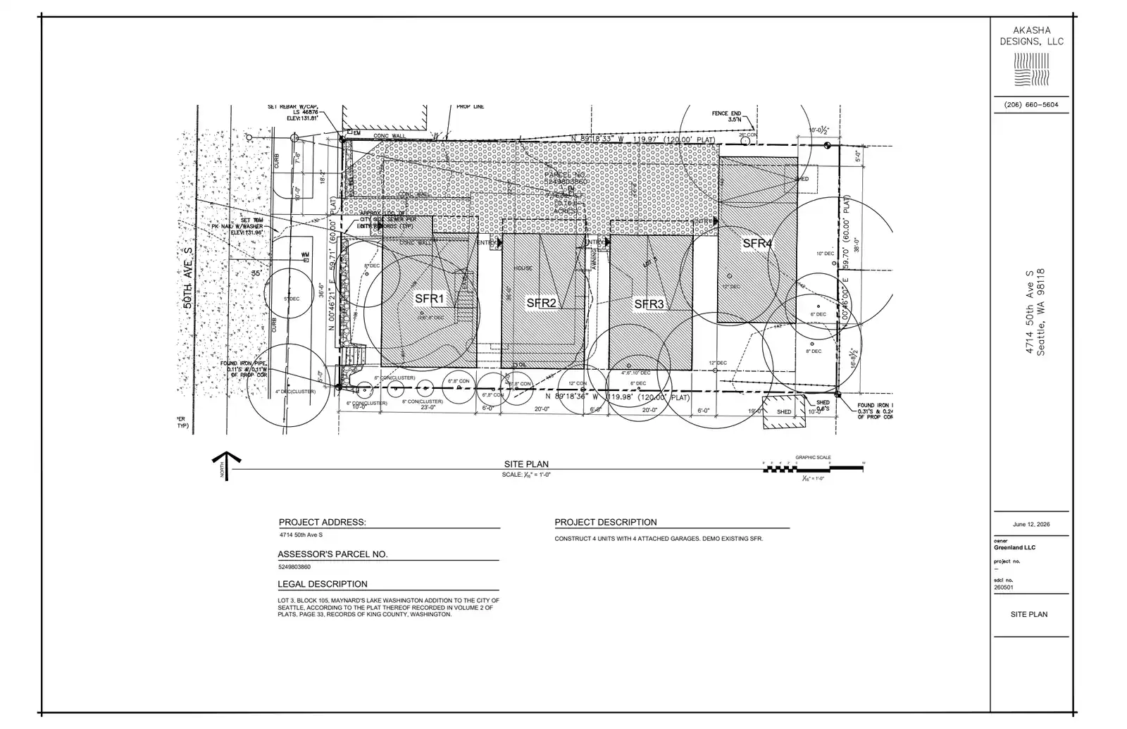 Site plan for 4714 50th Ave S