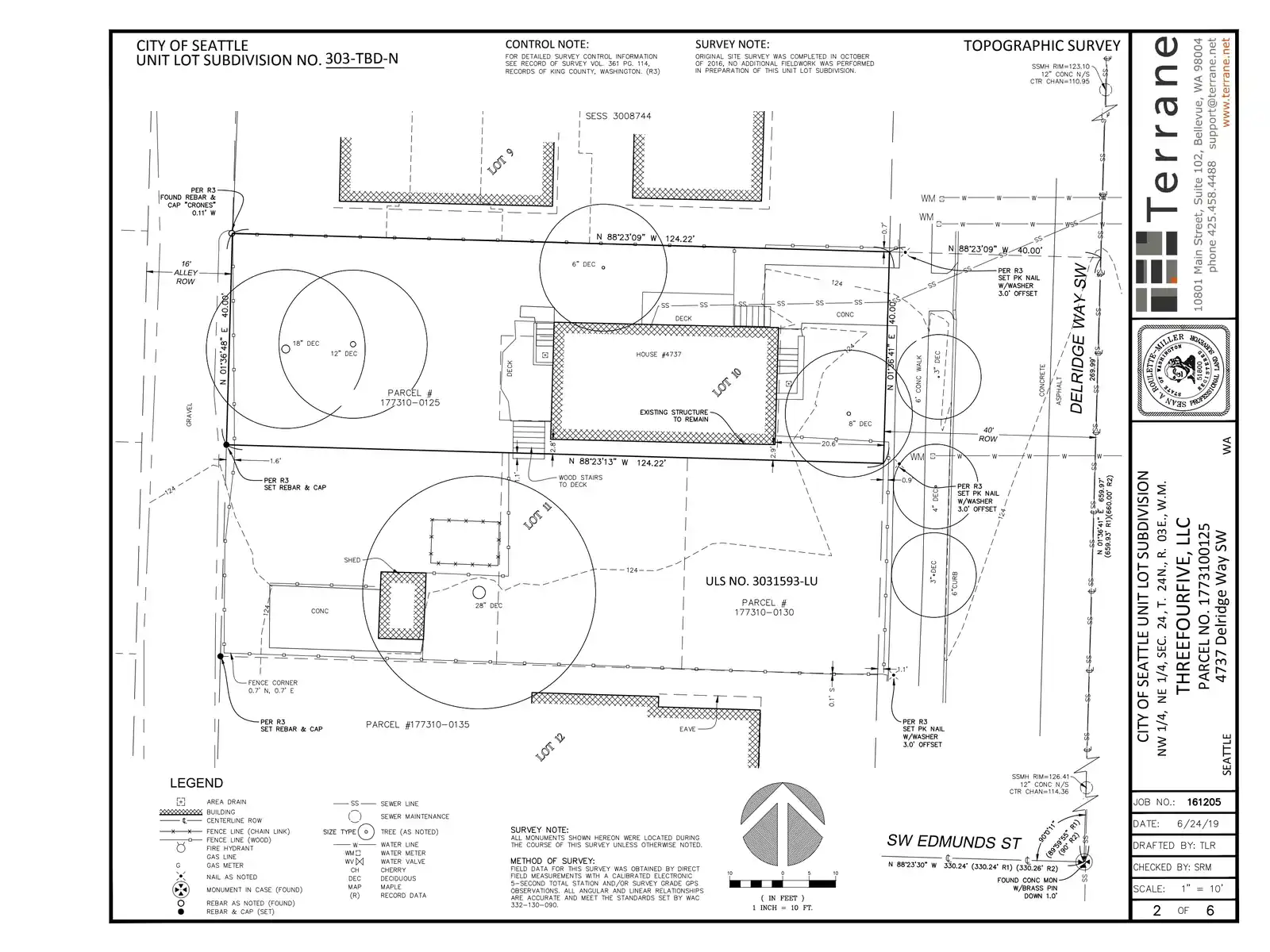 Site plan for 4737 Delridge Way SW