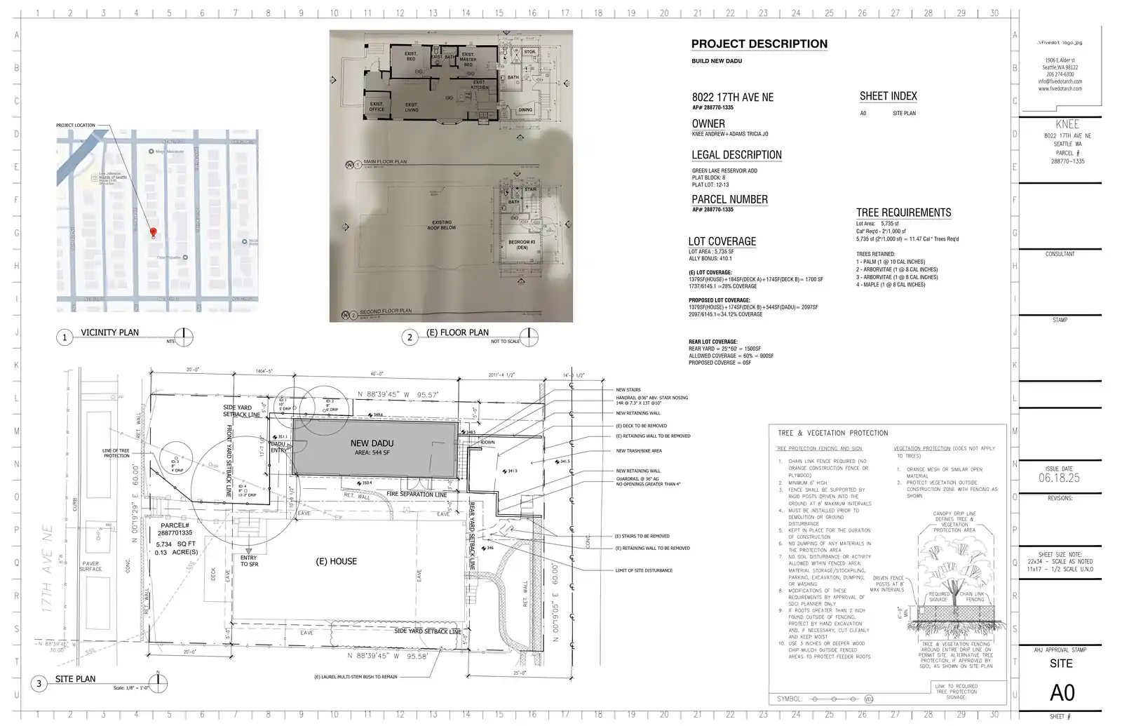 Site plan for 8024 17th Ave NE