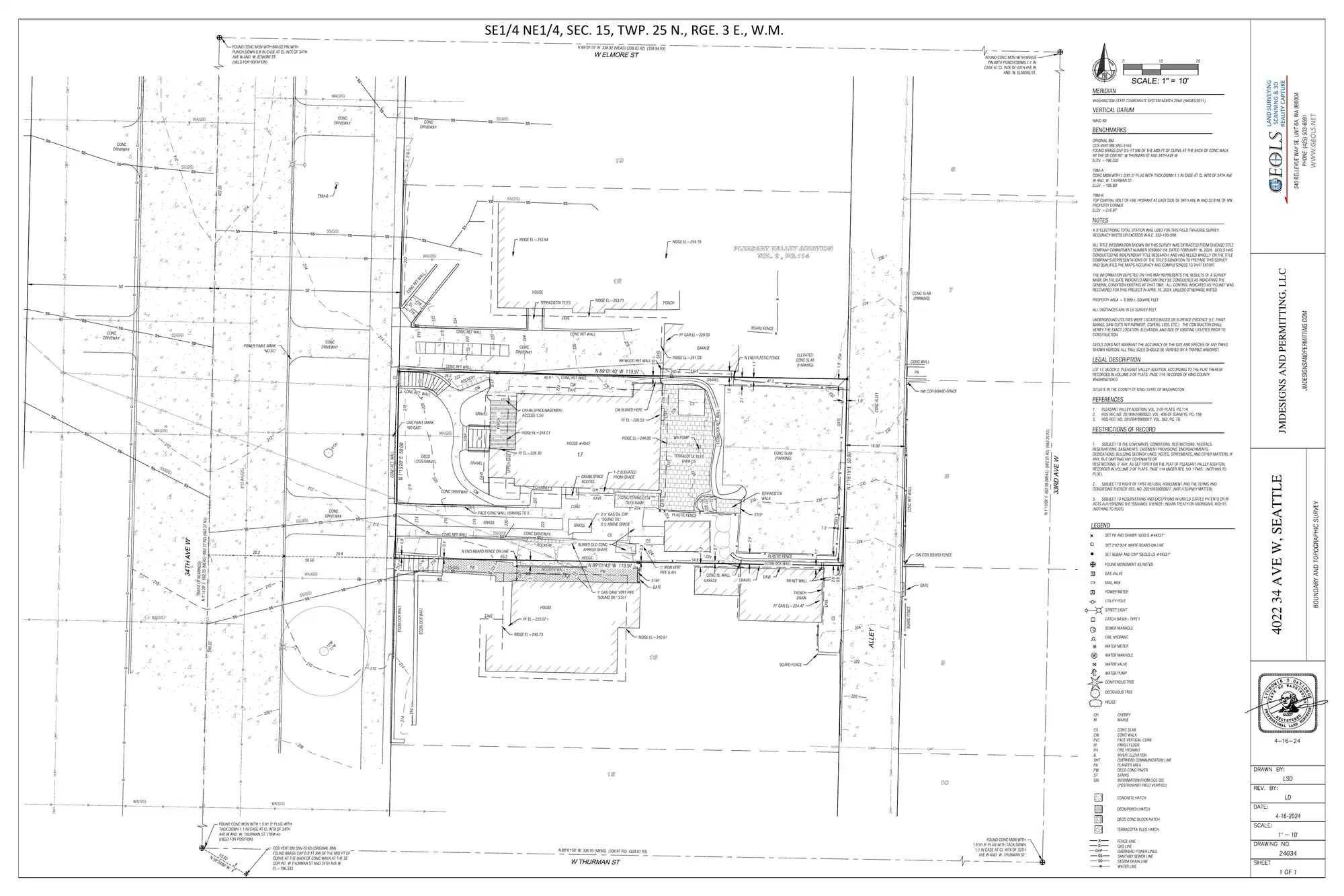 Site plan for 4022 34th Ave W