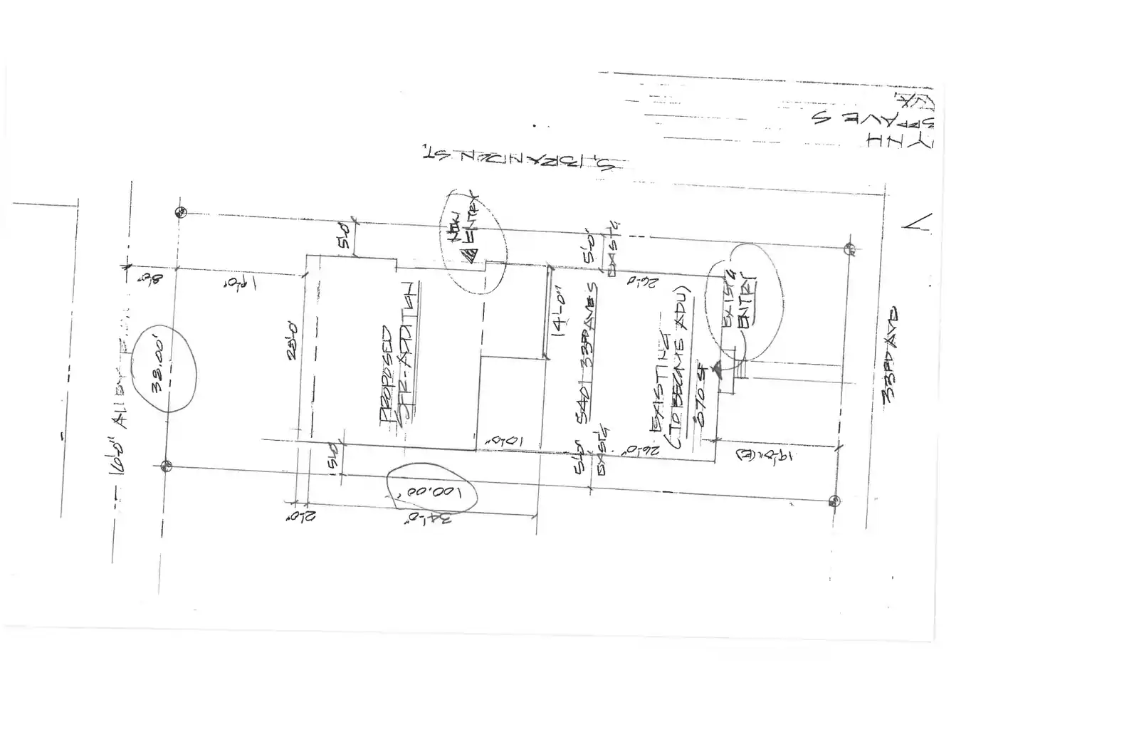 Site plan for 5401 33rd Ave S