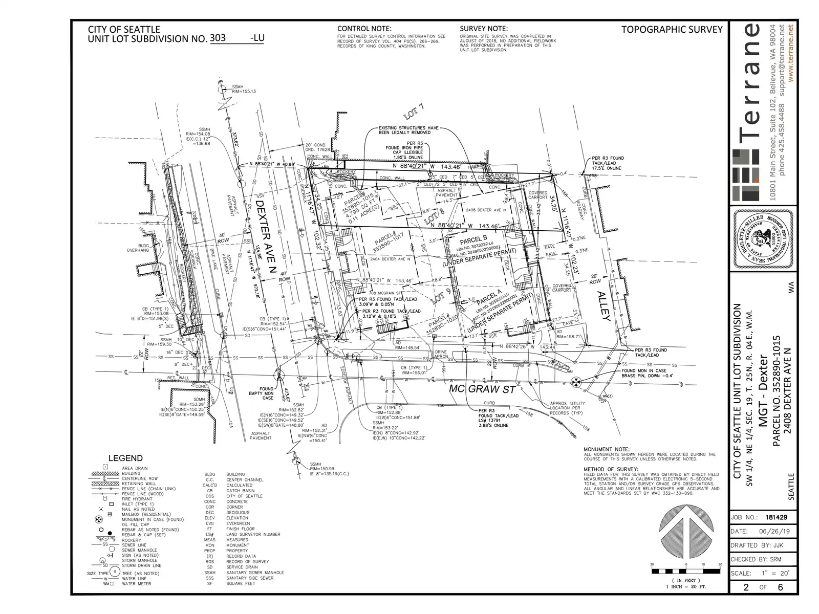Site plan for 2408 Dexter Ave N