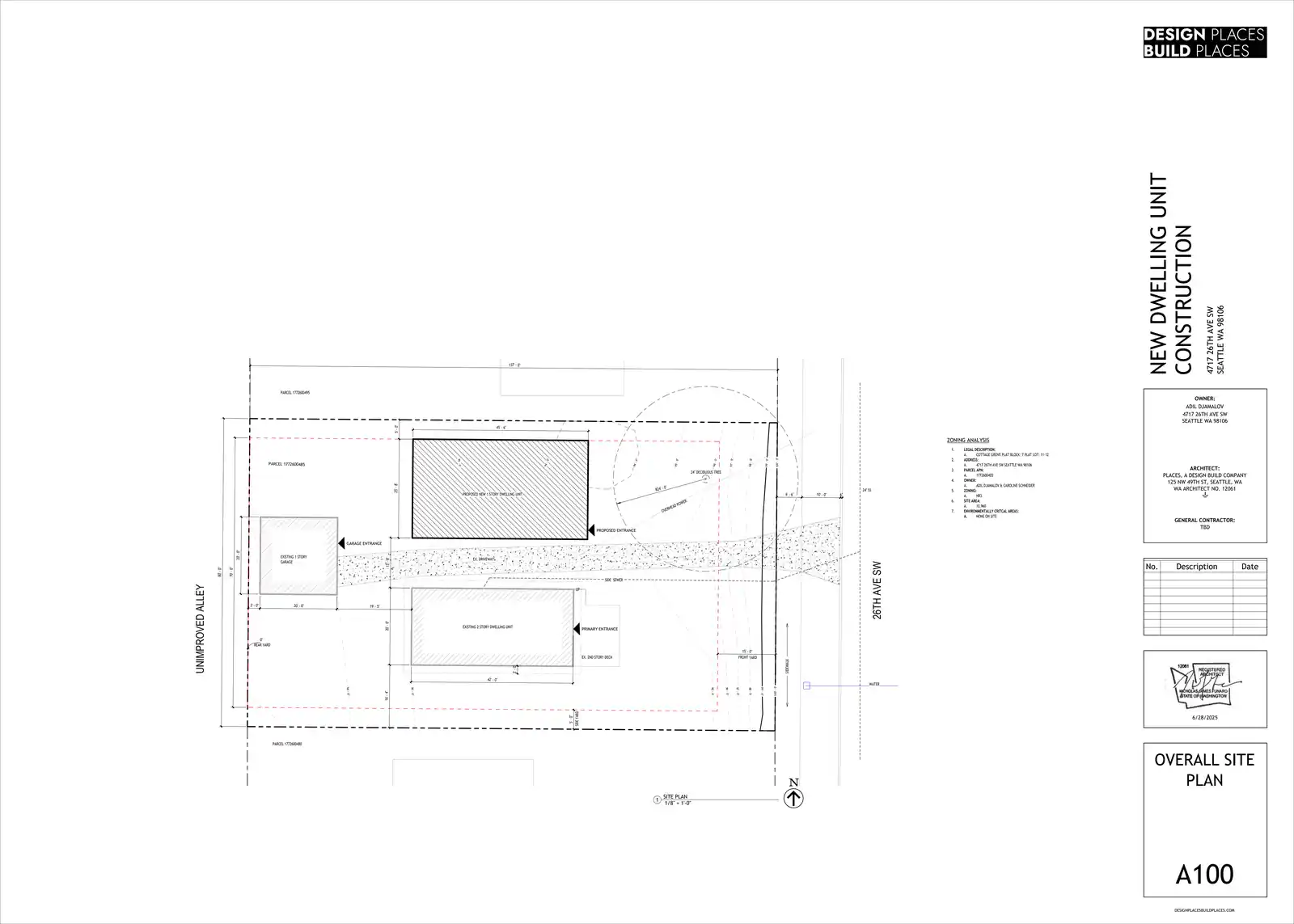Site plan for 4717 26th Ave SW