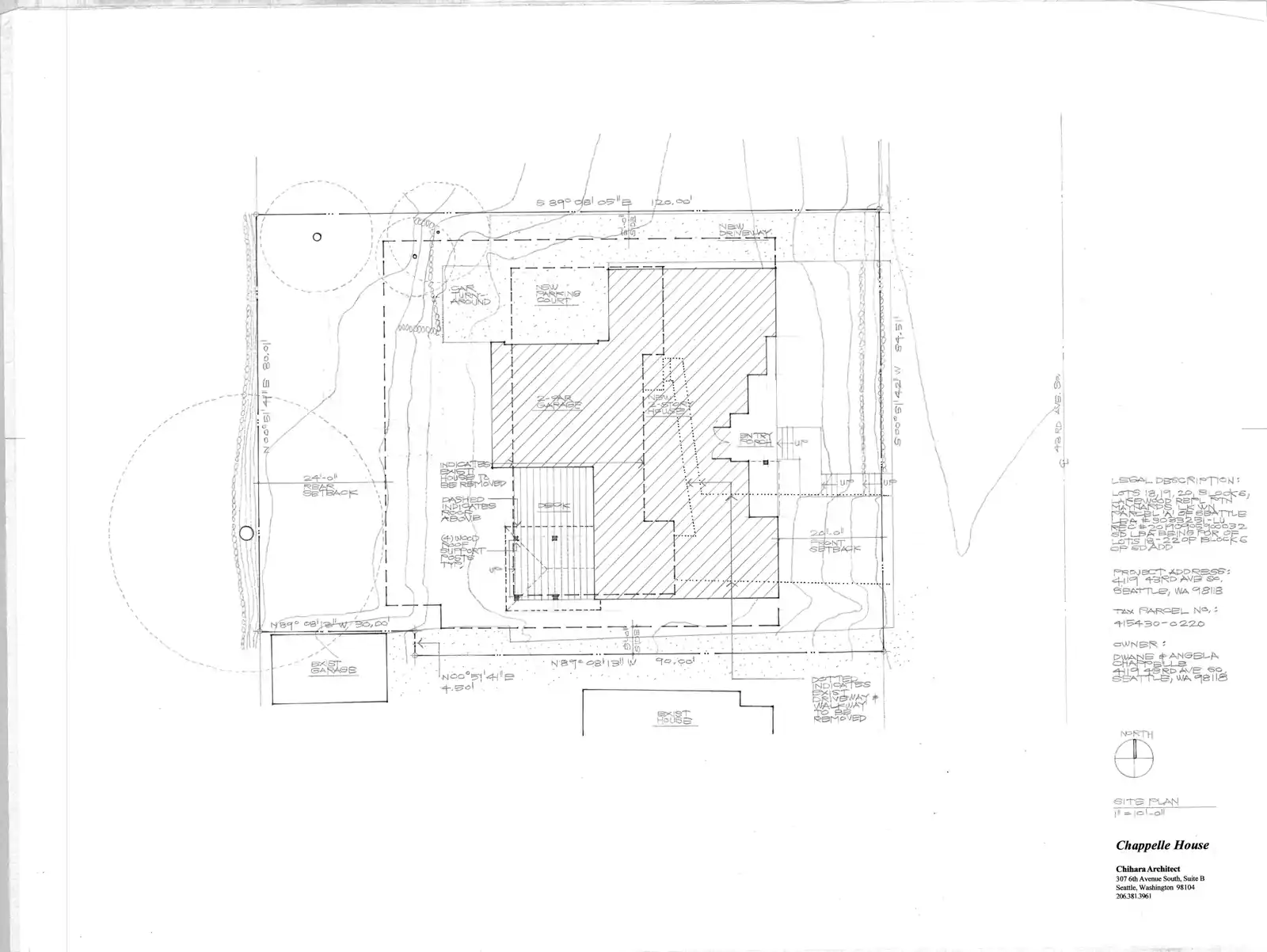 Site plan for 4119 43rd Ave S