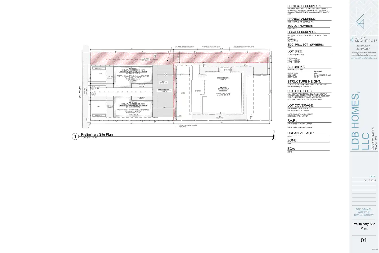 Site plan for 3228 57th Ave SW