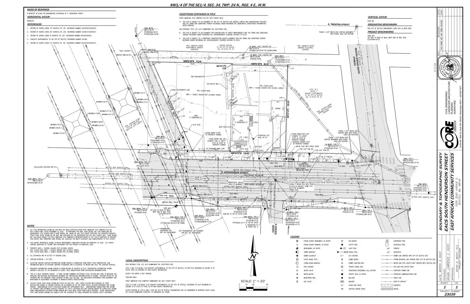 Site plan for 4348 S Henderson St