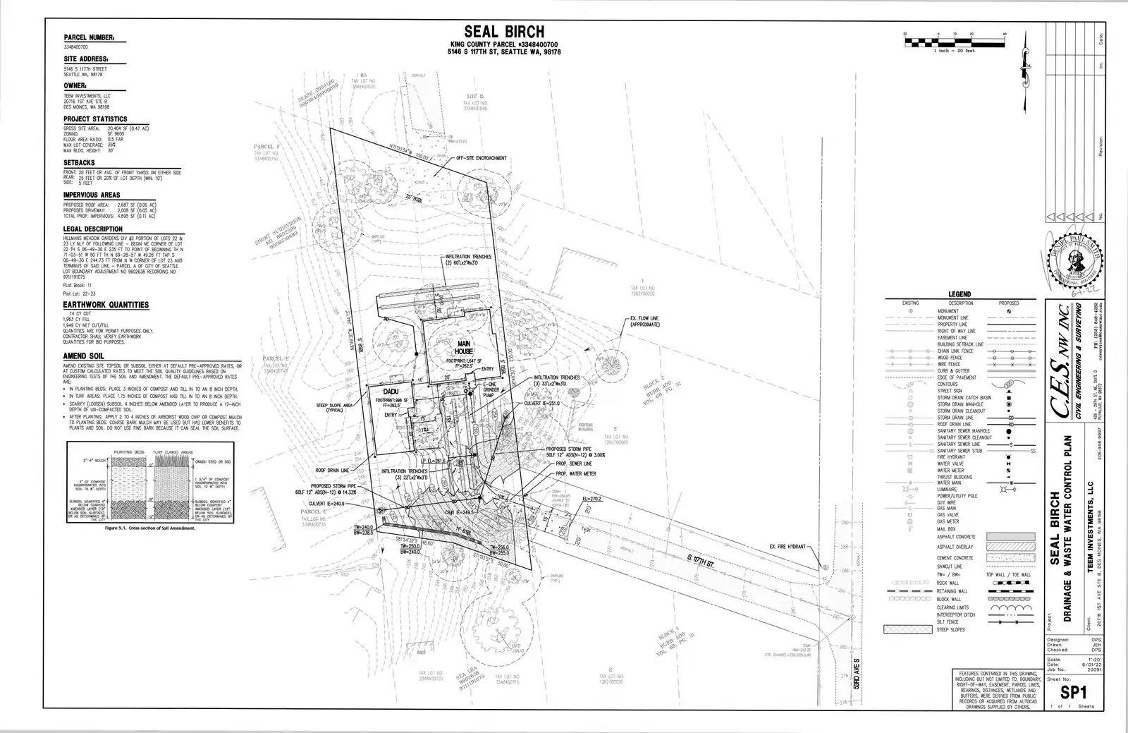 Site plan for 5146 S 117th St