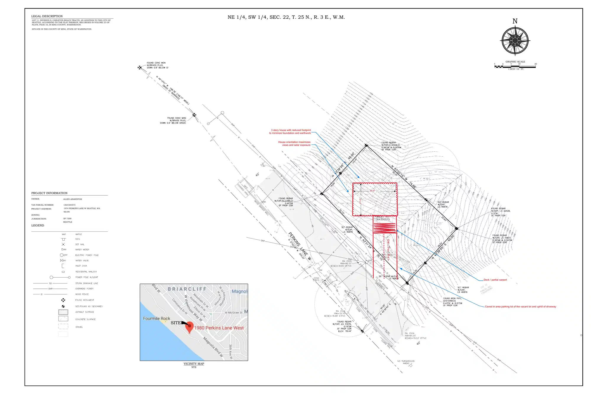 Site plan for 1974 Perkins Ln W