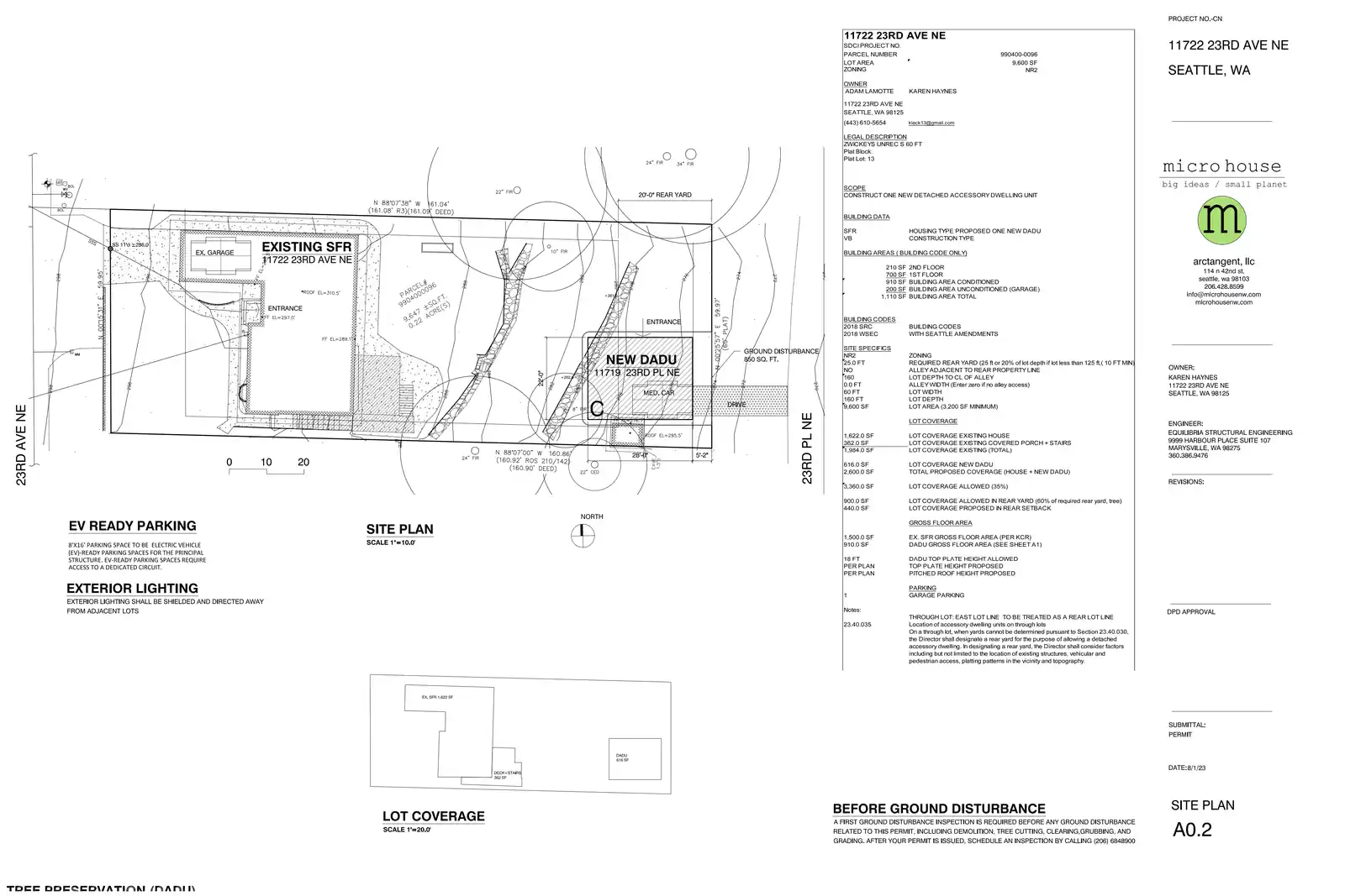 Site plan for 11719 23rd Pl NE