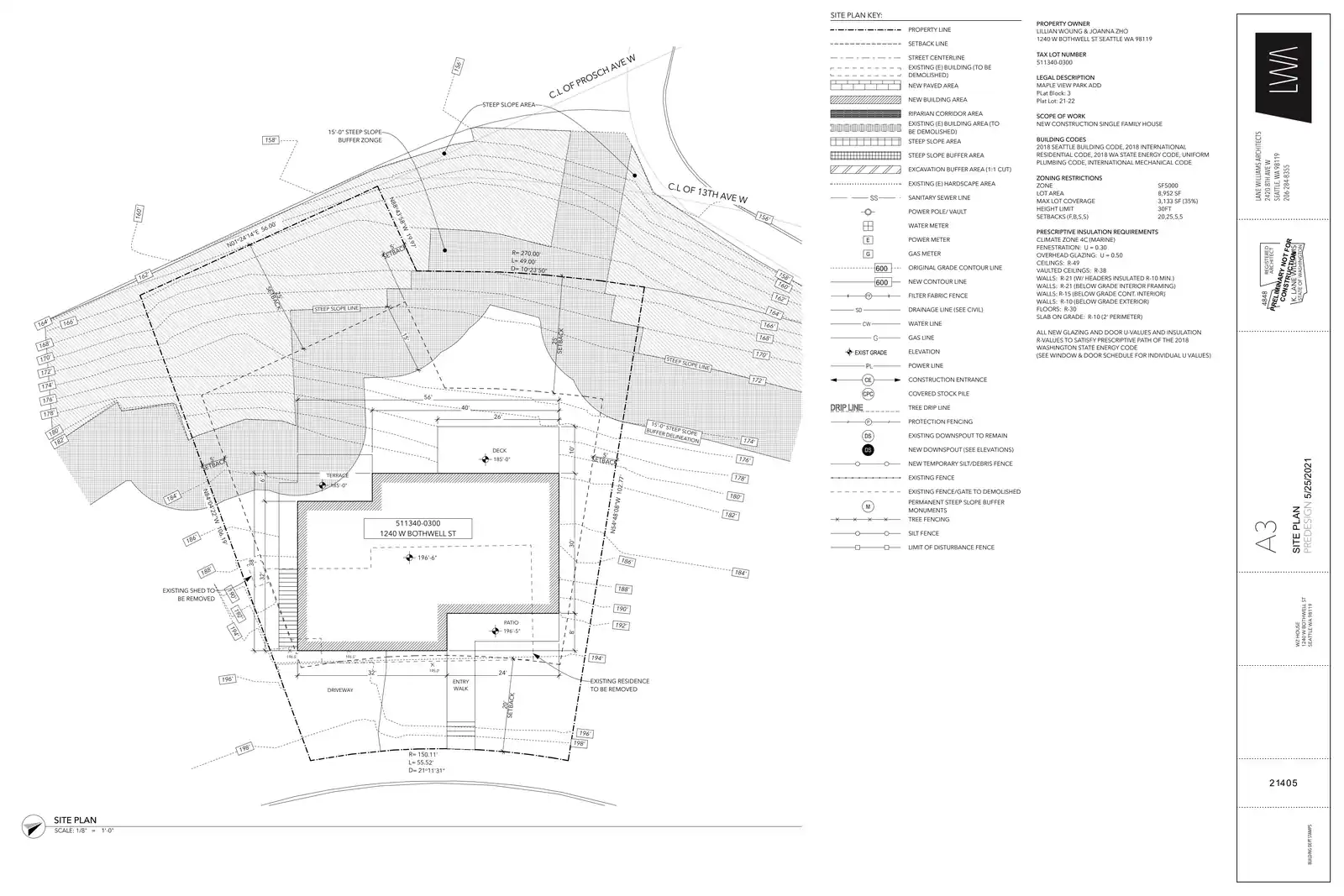 Site plan for 1240 W Bothwell St