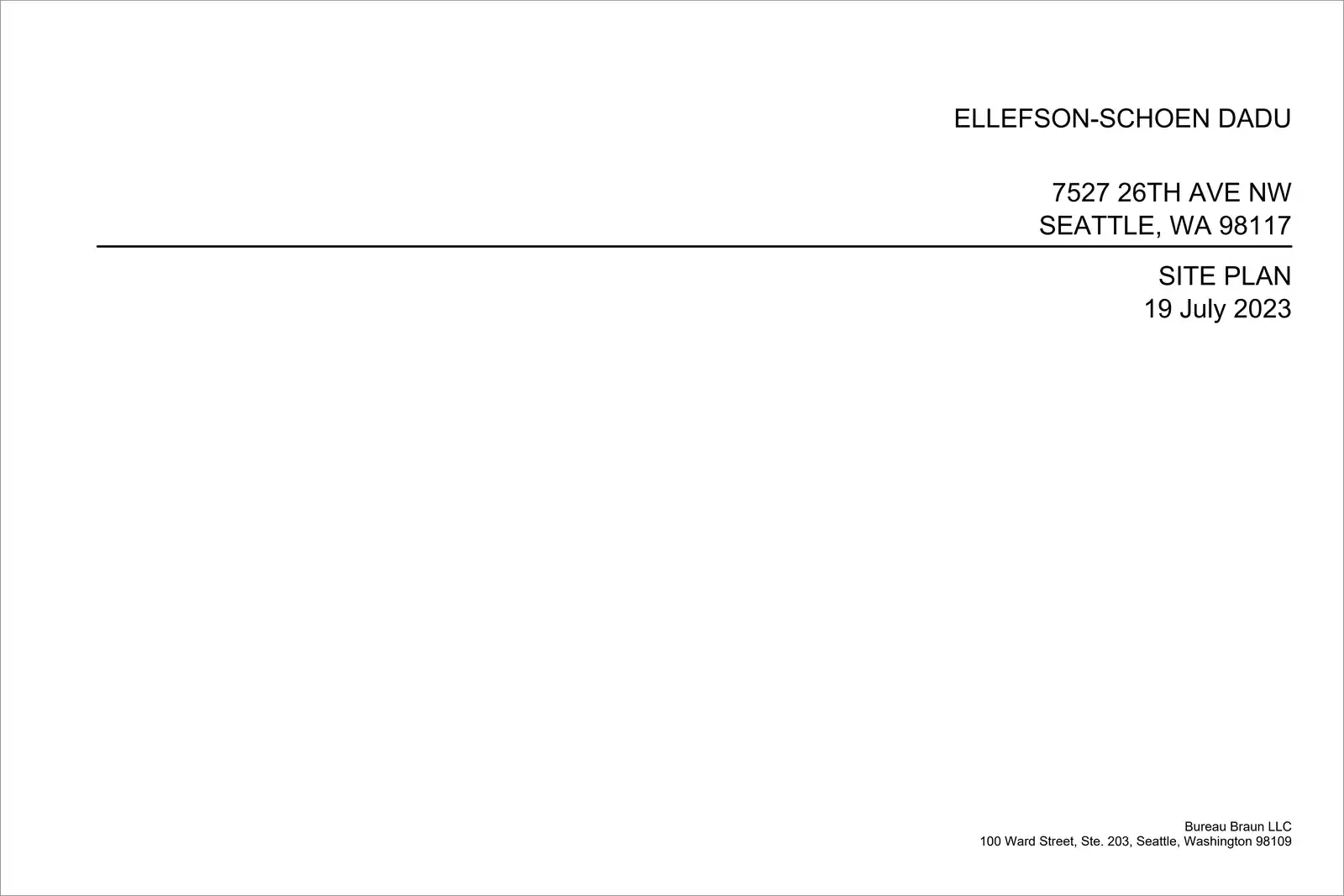Site plan for 7527 26th Ave NW