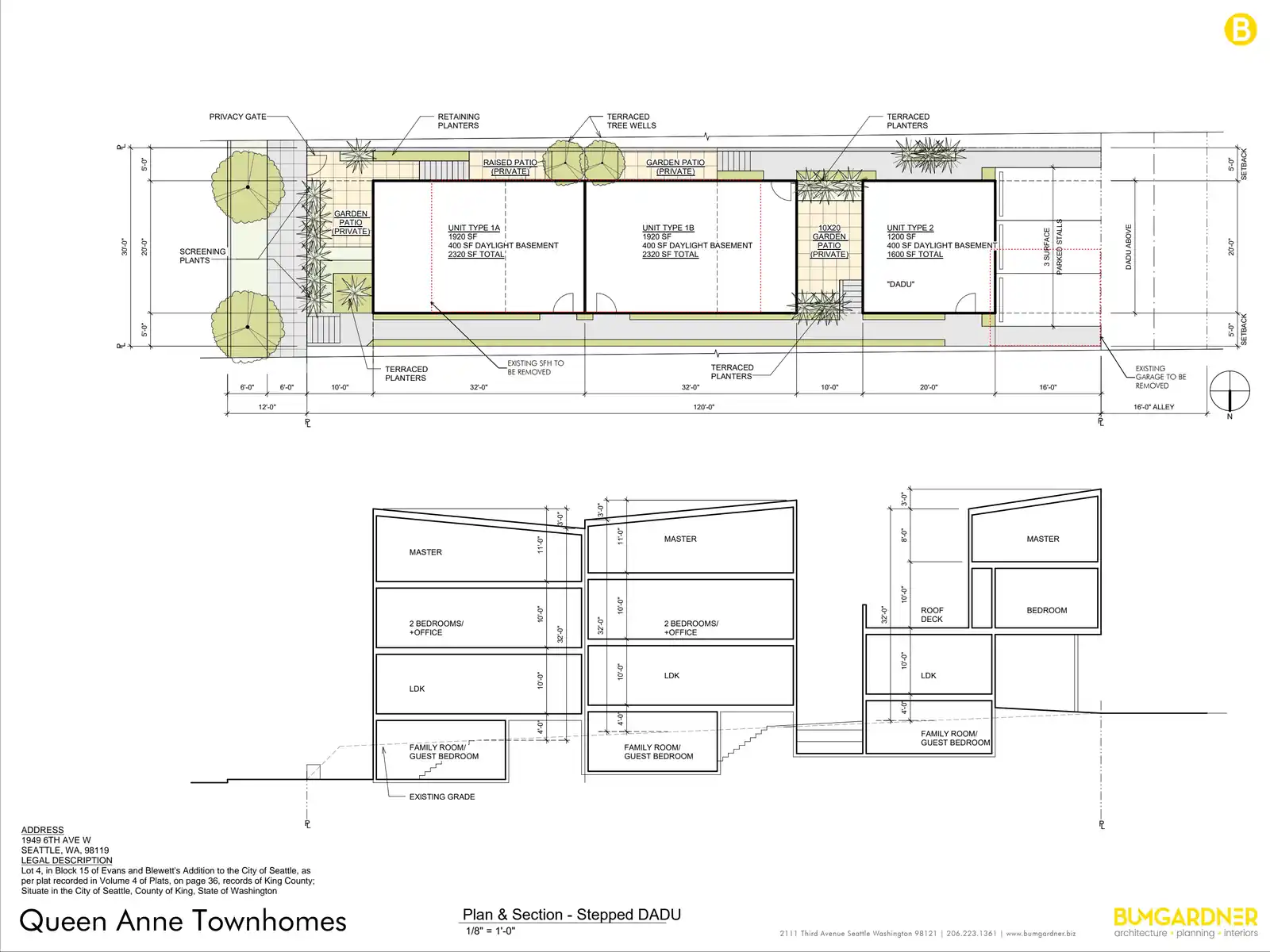 Site plan for 1949 6th Ave W