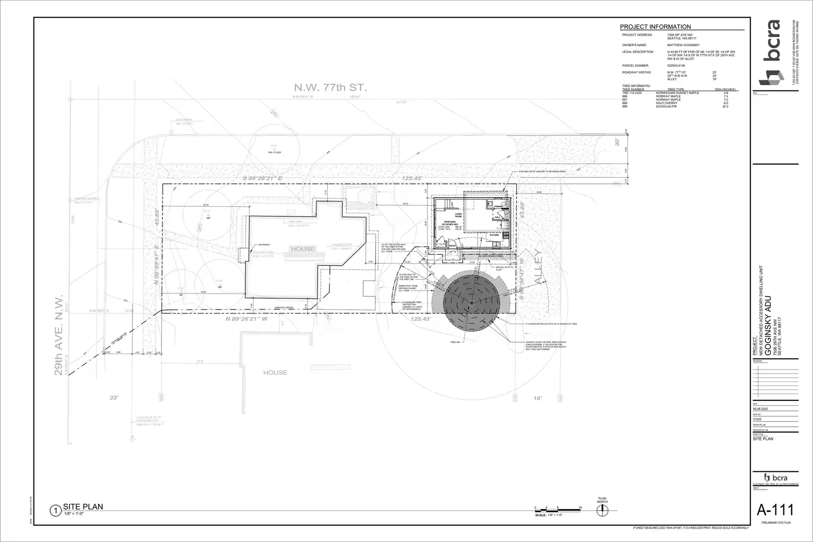 Site plan for 2815 NW 77th St