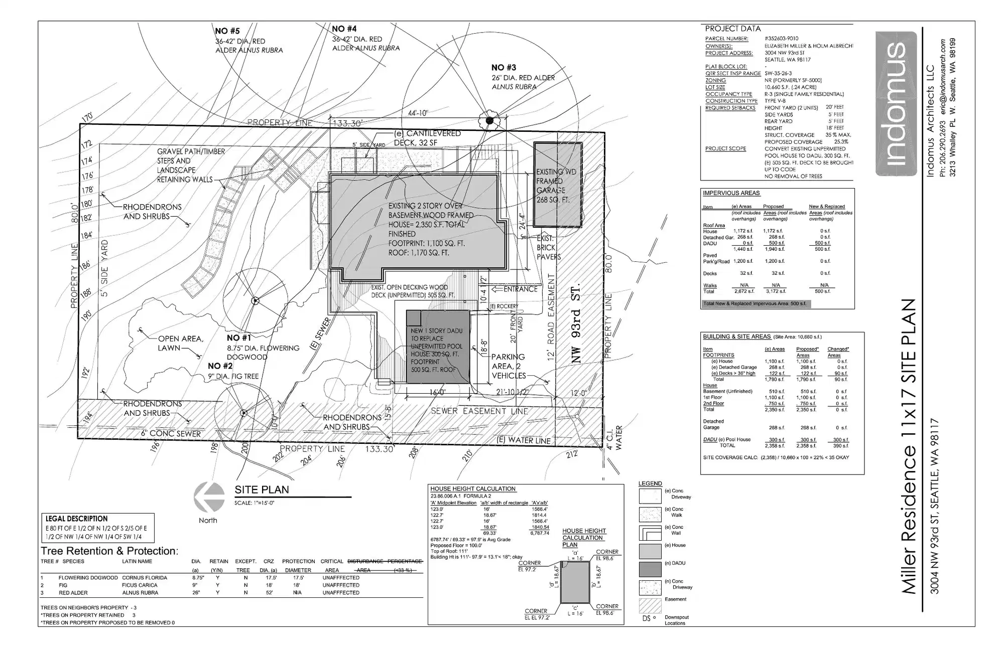 Site plan for 3004 NW 93rd St