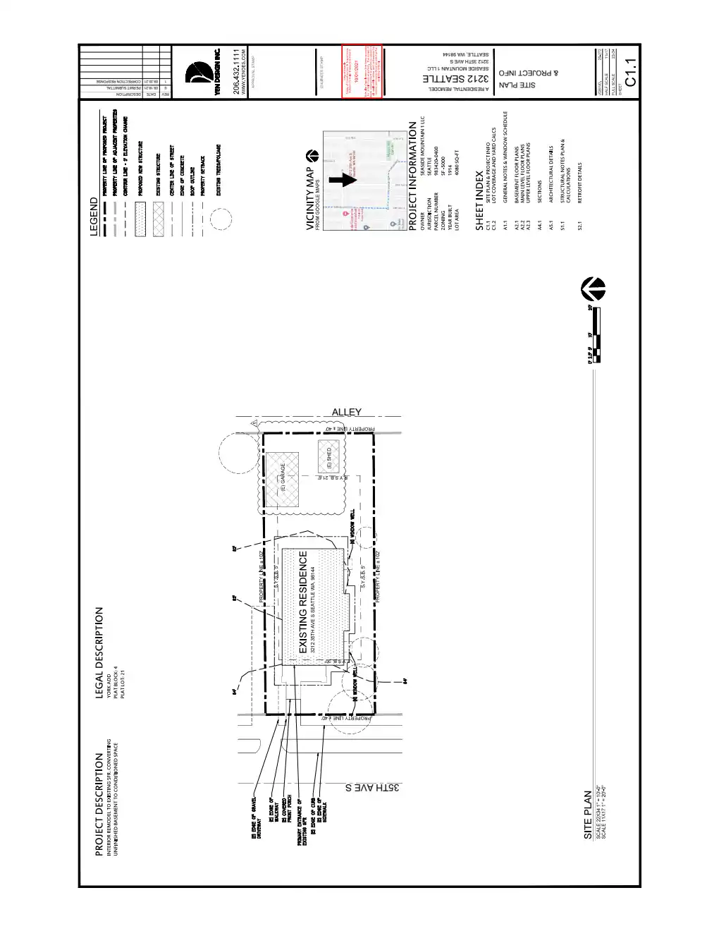 Site plan for 3210 35th Ave S