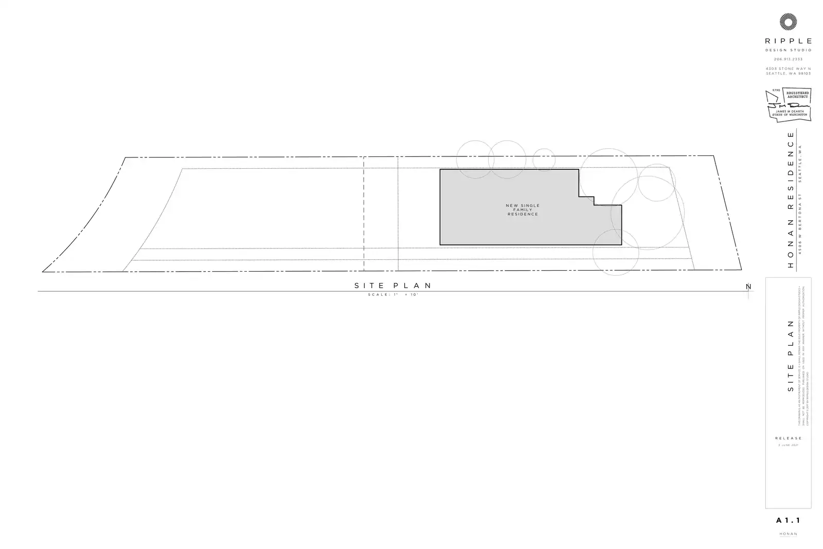 Site plan for 3401 45th Ave W