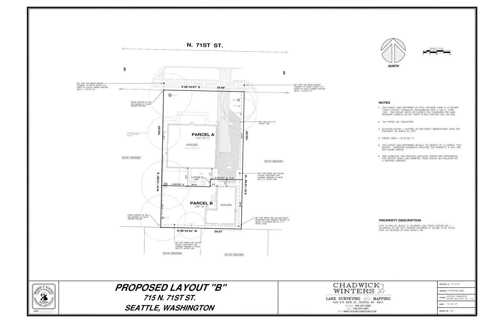 Site plan for 715 N 71st St