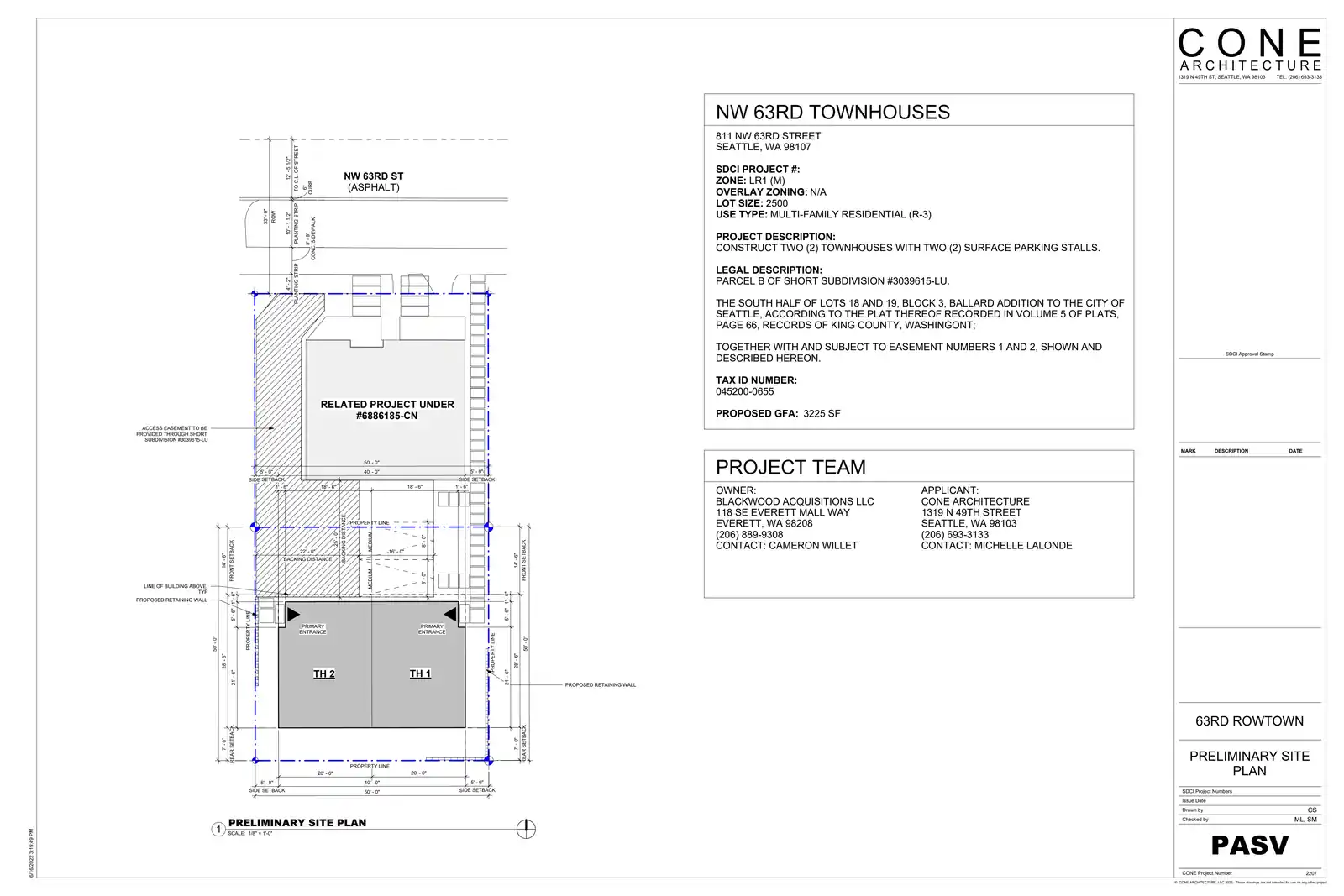 Site plan for 811 NW 63rd St