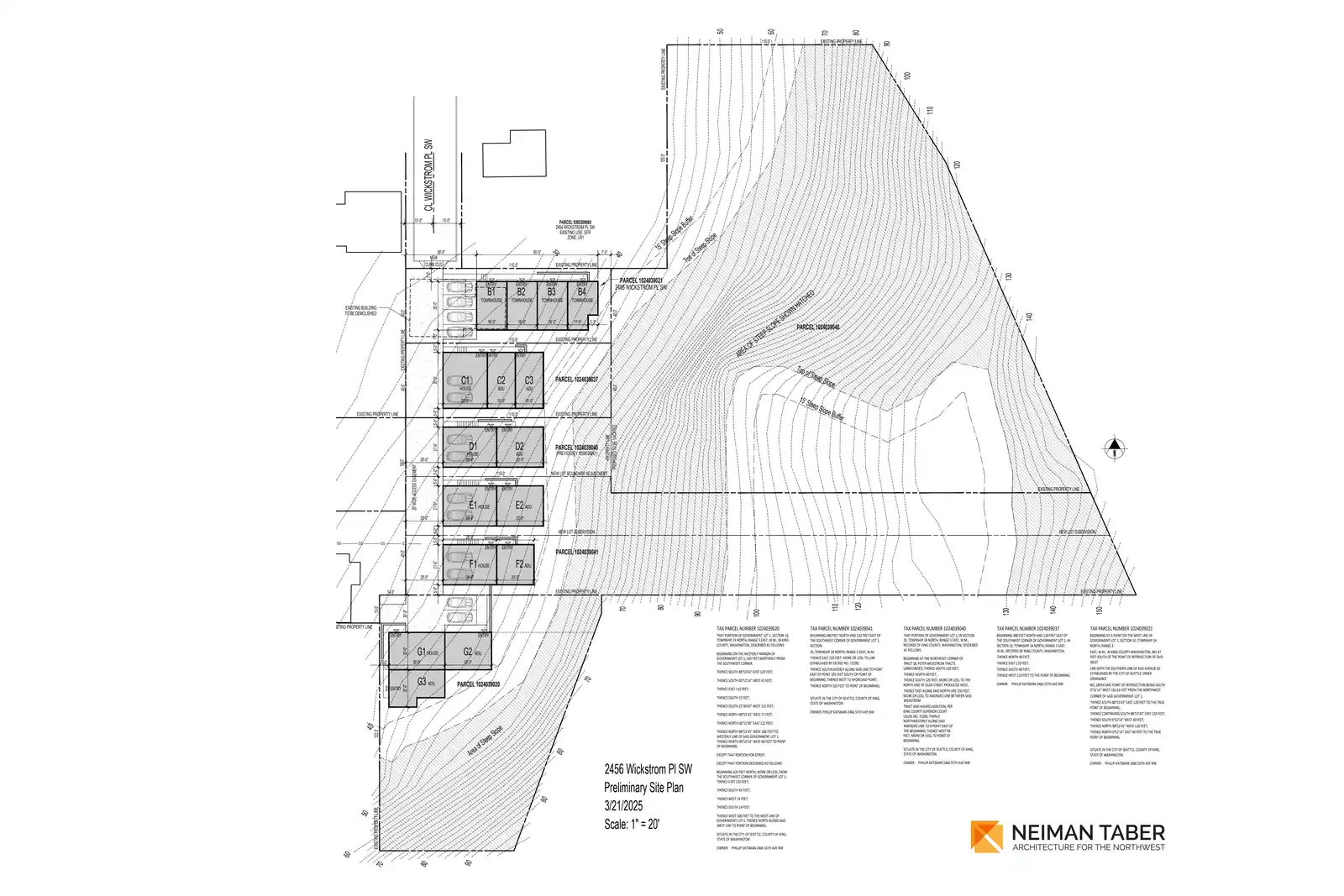 Site plan for 2456 Wickstrom Pl SW