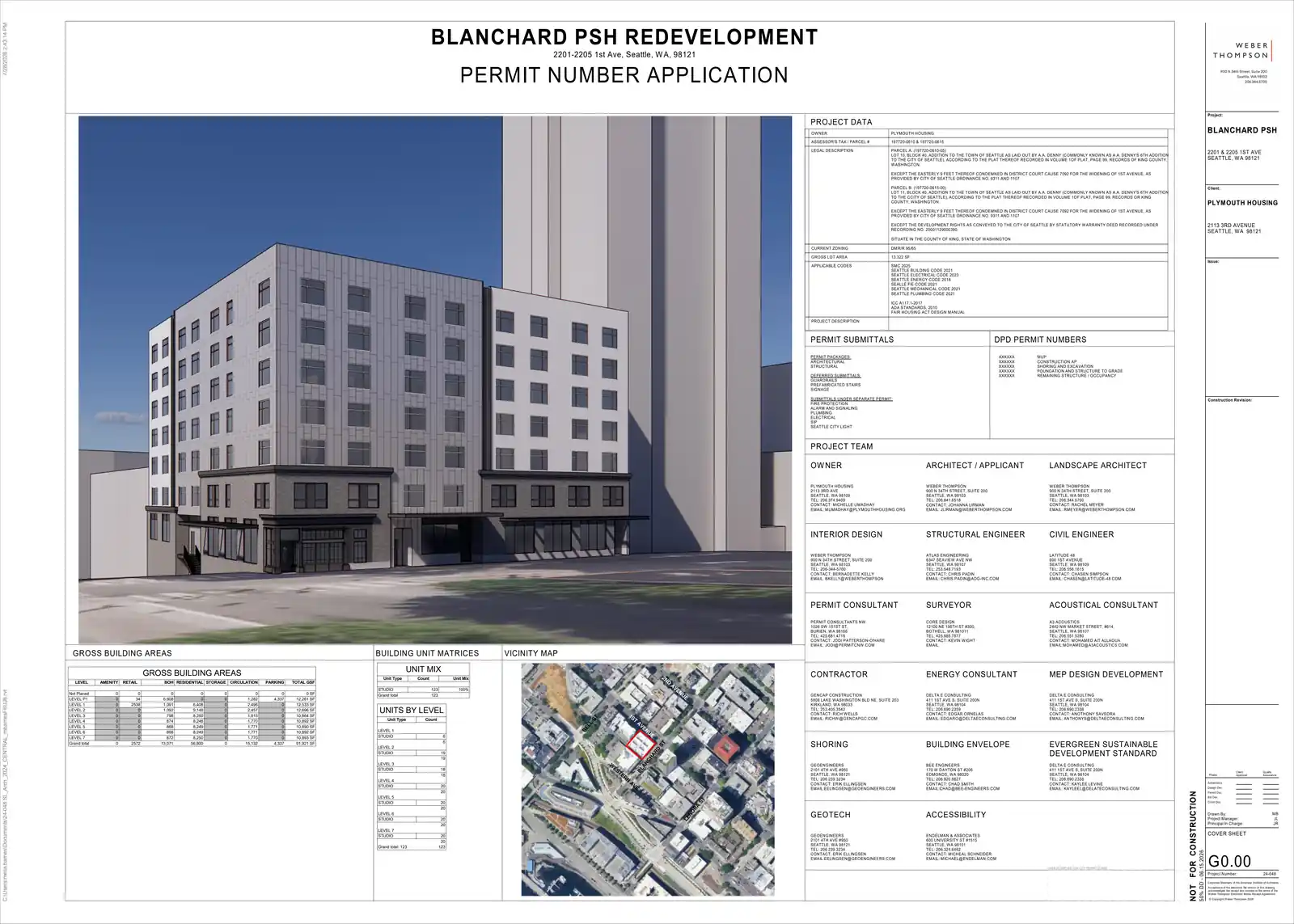 Site plan for 2205 1st Ave