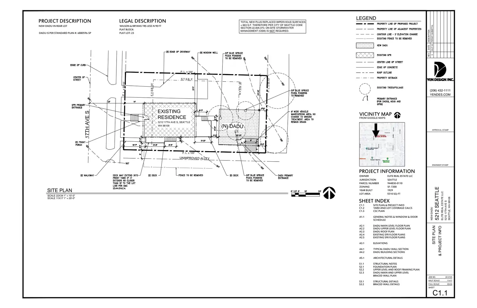 Site plan for 5210 17th Ave S