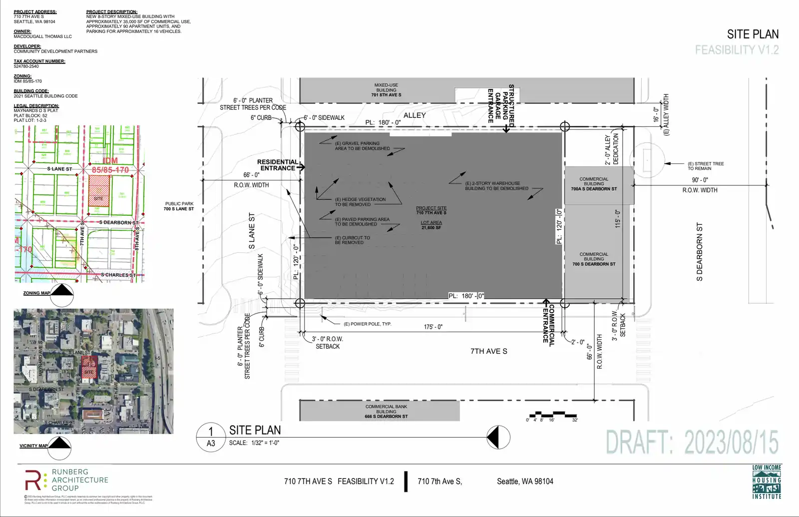 Site plan for 710 7th Ave S