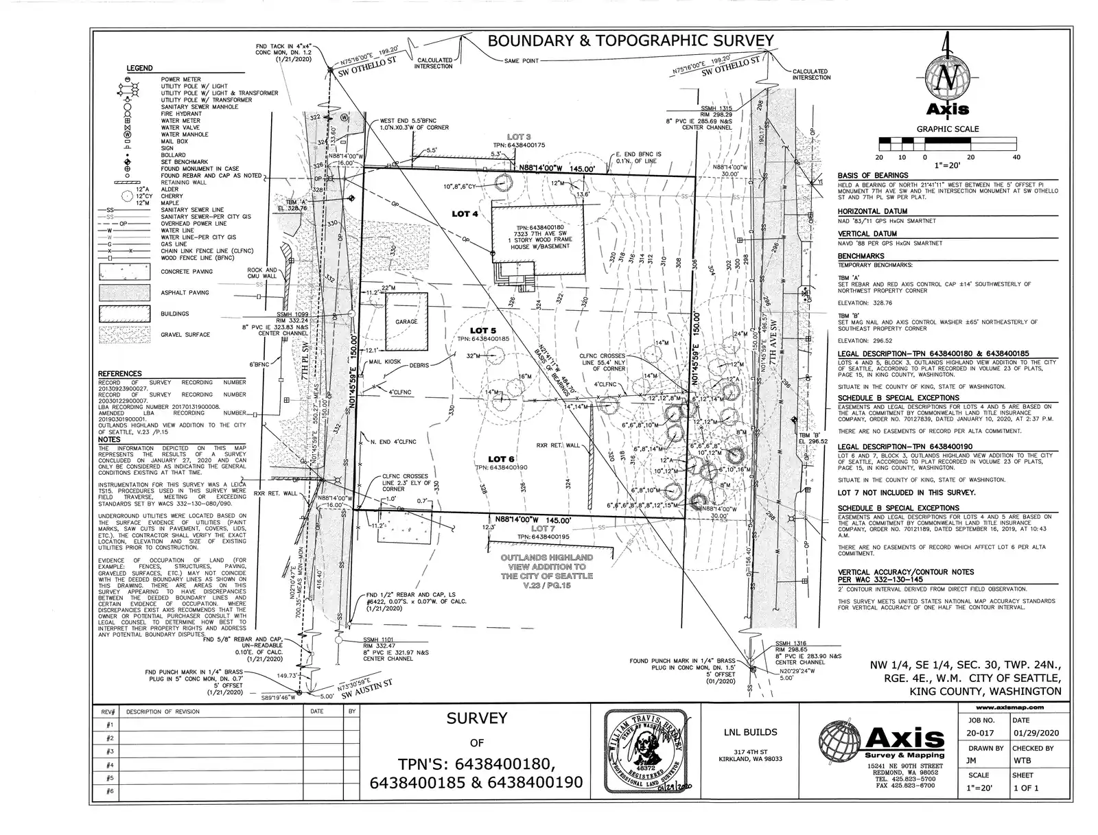 Site plan for 7323 7th Ave SW