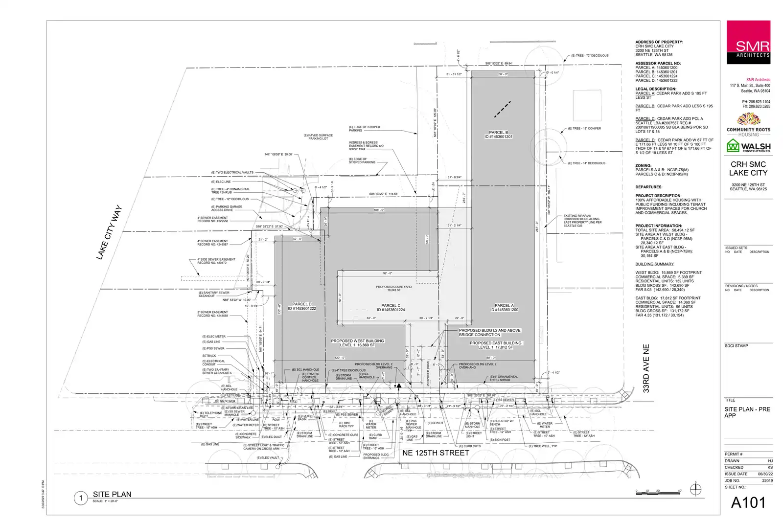Site plan for 3200 NE 125th St