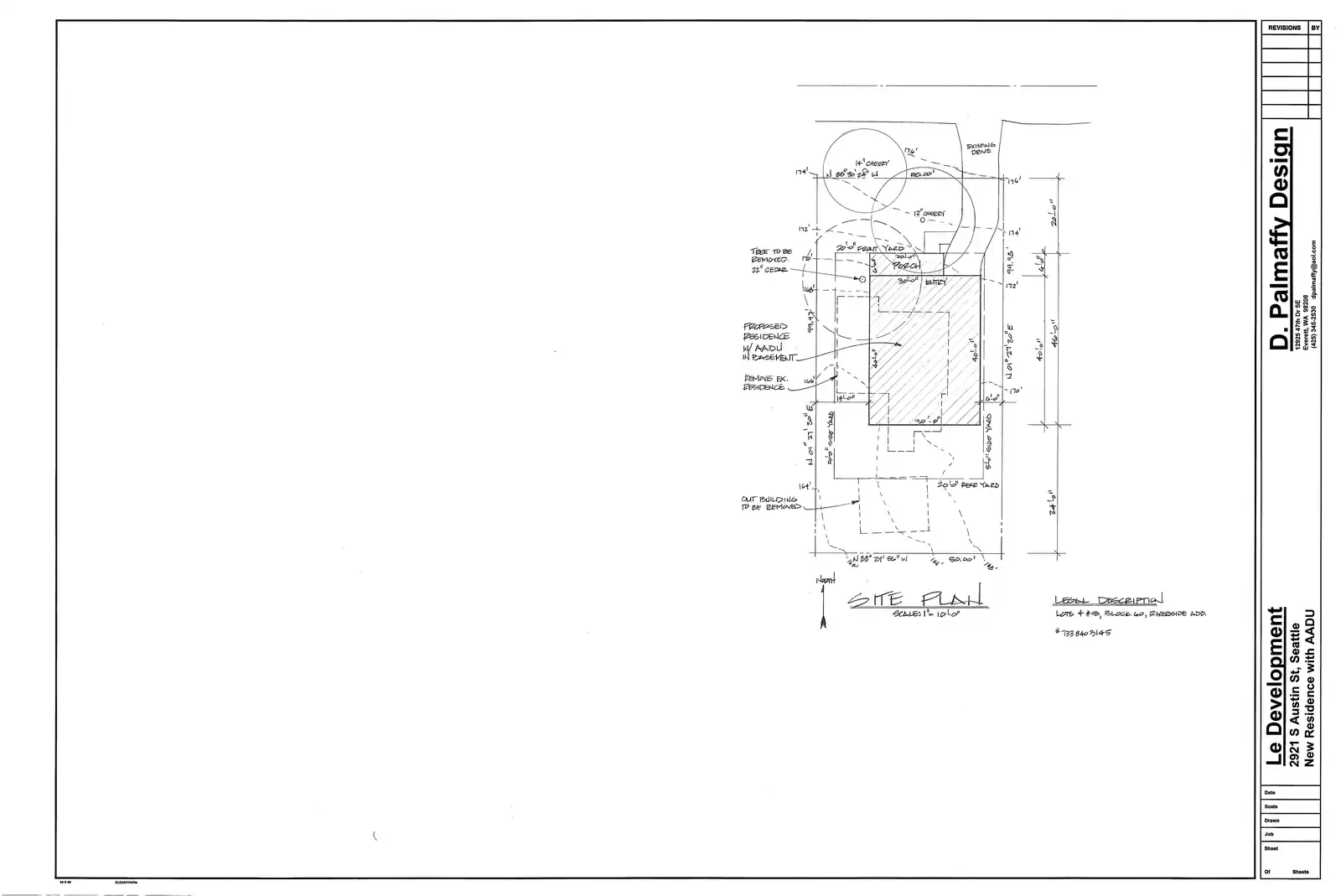Site plan for 2921 S Austin St