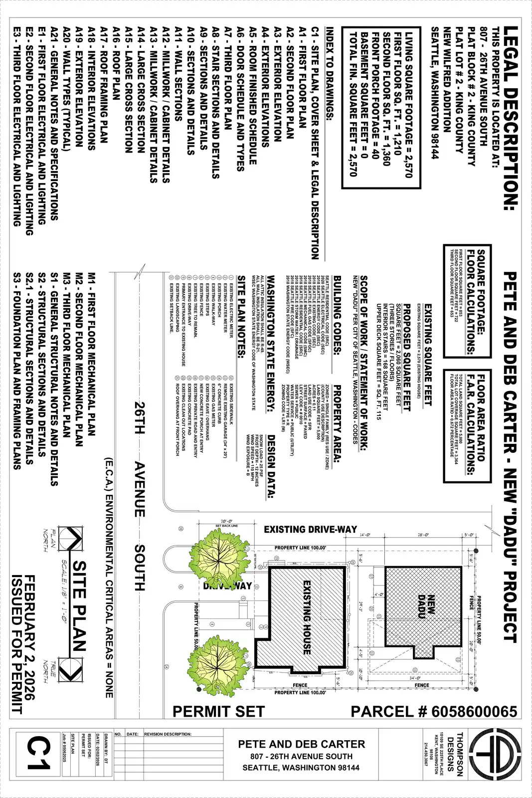 Site plan for 807 26th Ave S
