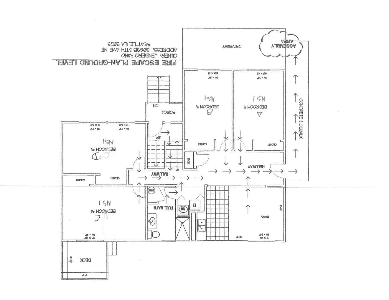 Site plan for 13069 B 37th Ave NE