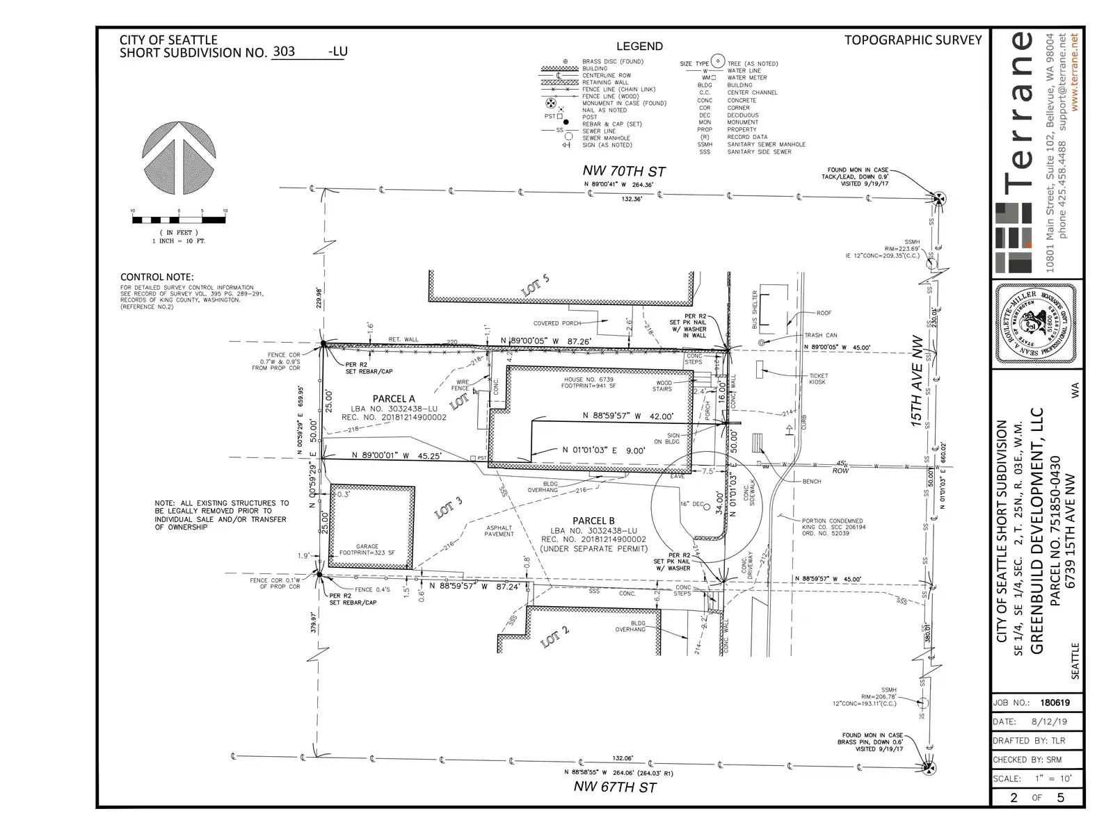 Site plan for 6739 15th Ave NW