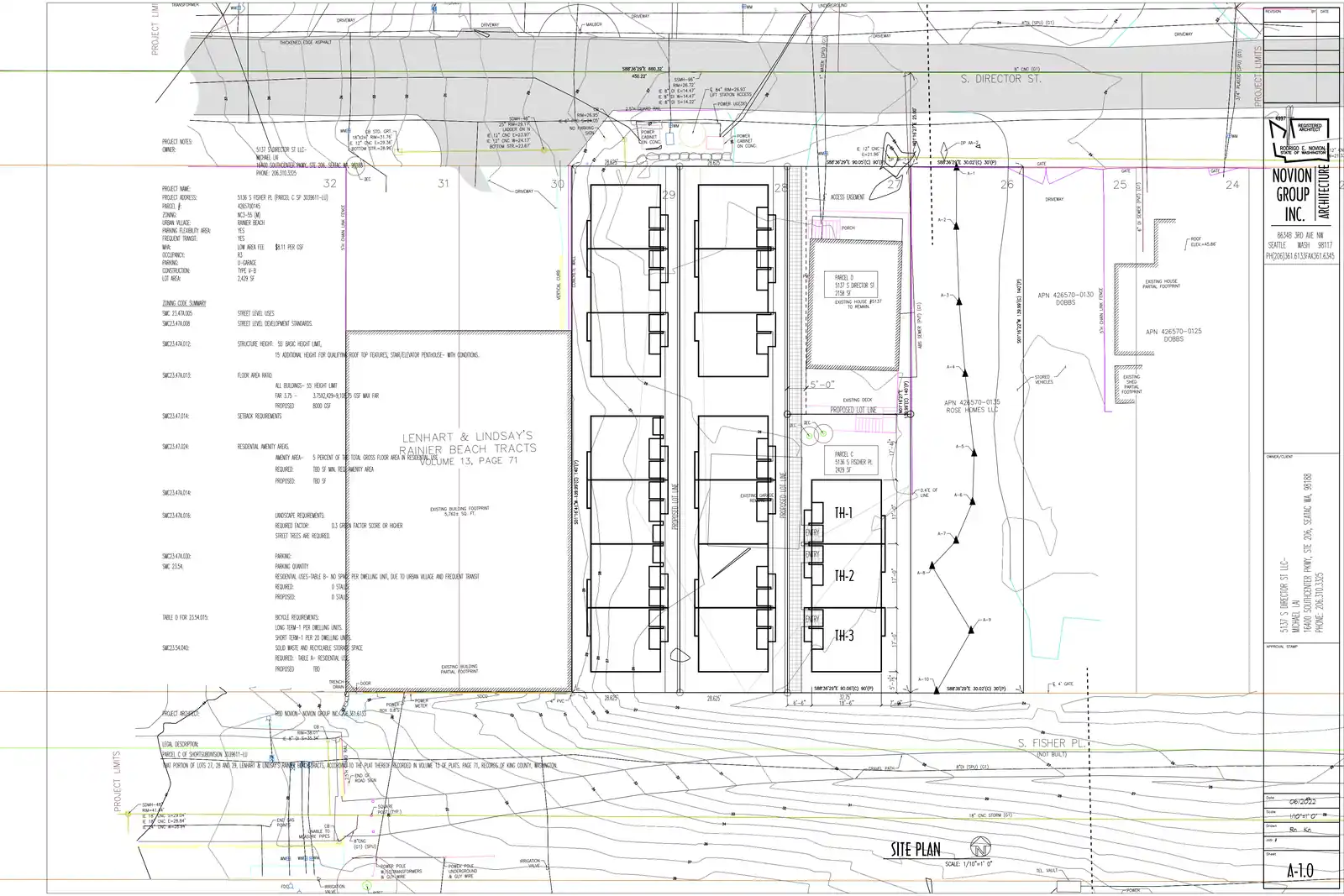Site plan for 5136 S Fisher Pl