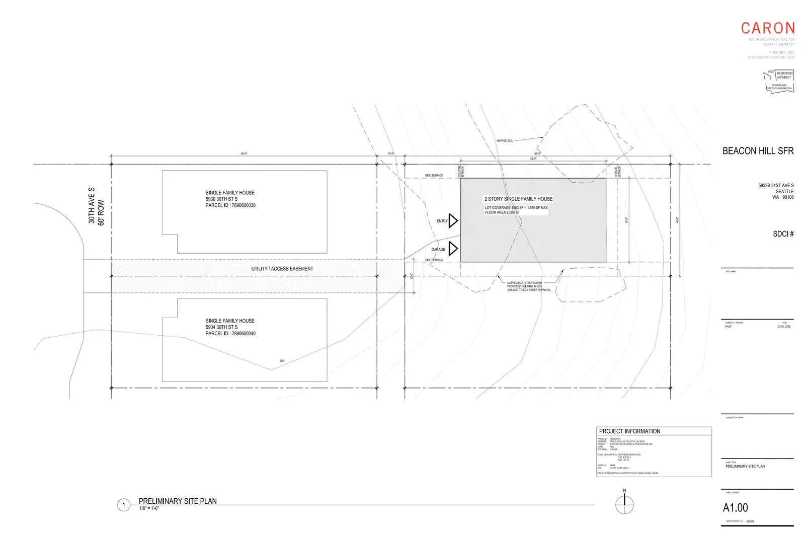Site plan for 5932 B 30th Ave S