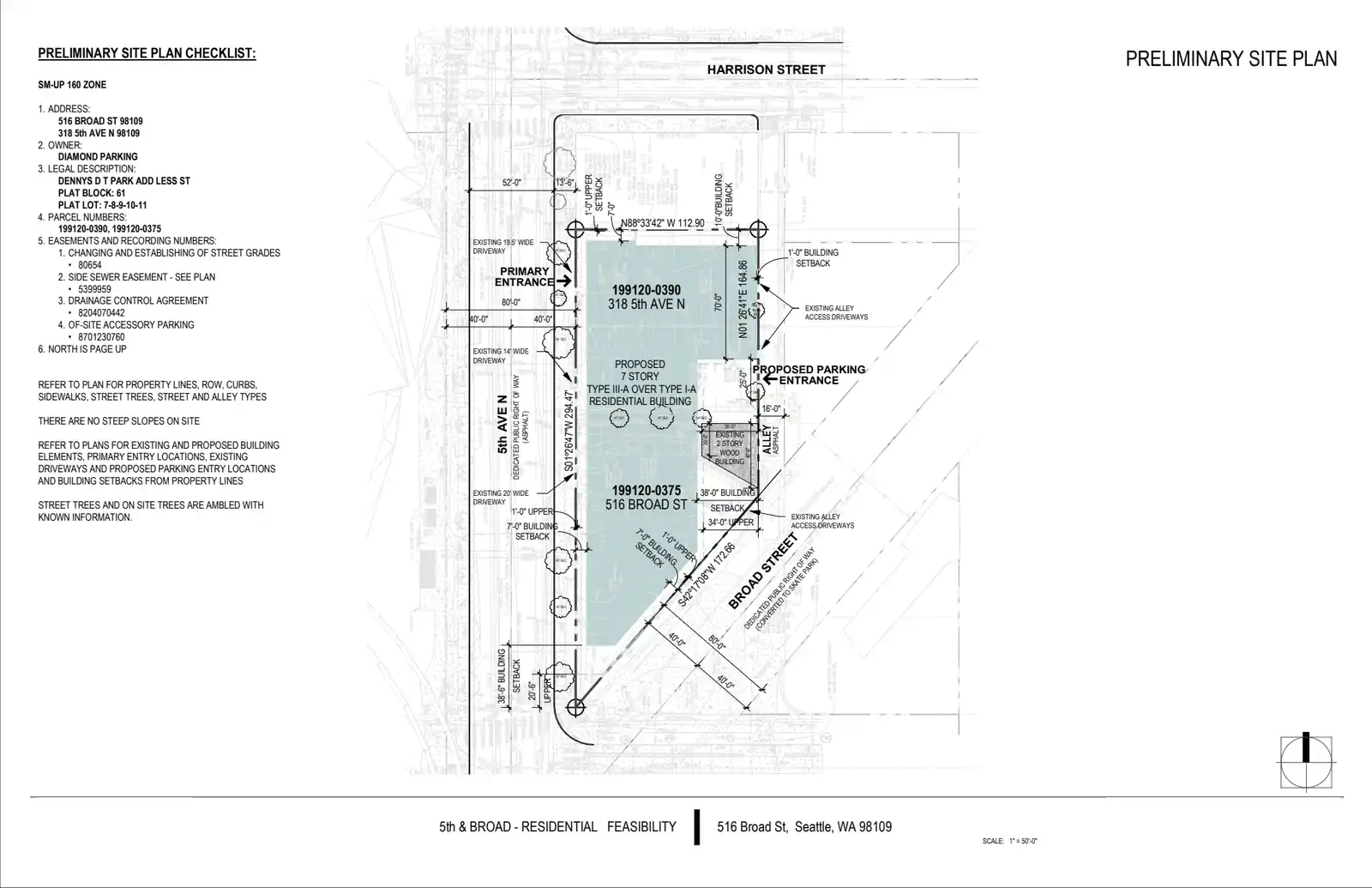 Site plan for 318 5th Ave N