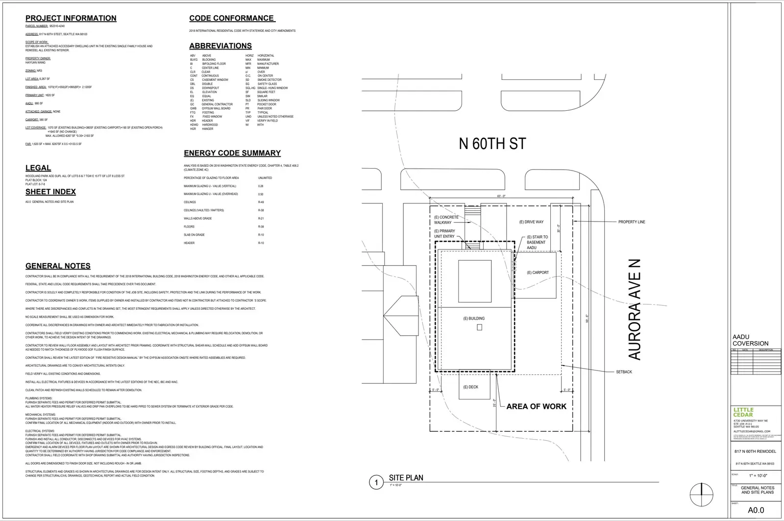 Site plan for 817 N 60th St