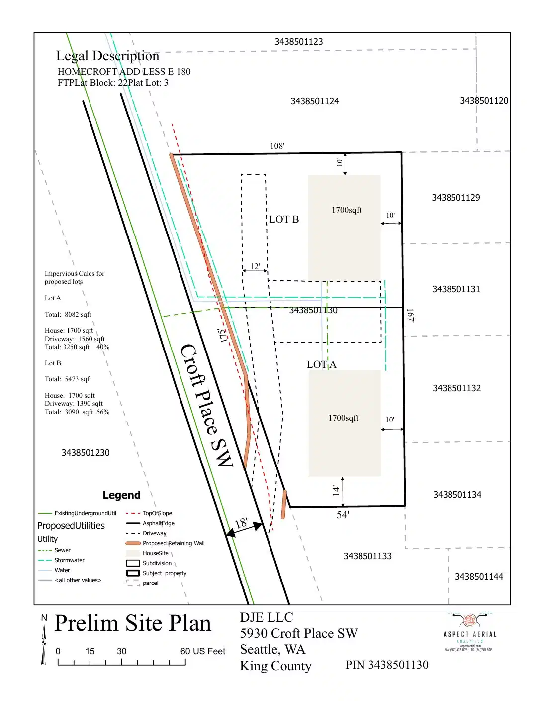 Site plan for 5930 Croft Pl SW