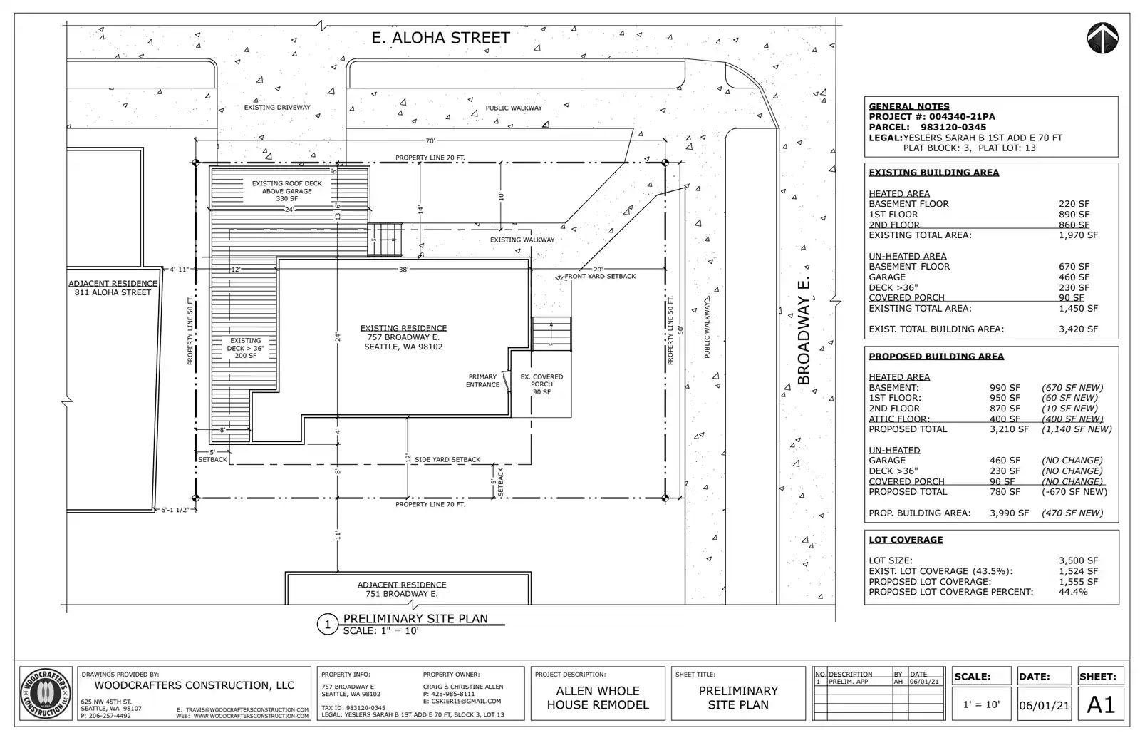 Site plan for 757 Broadway E