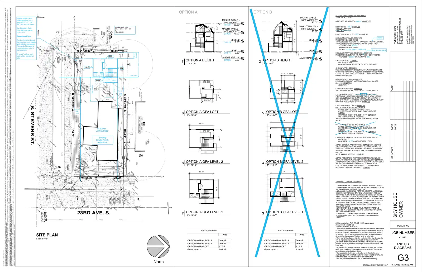 Site plan for 2921 23rd Ave S