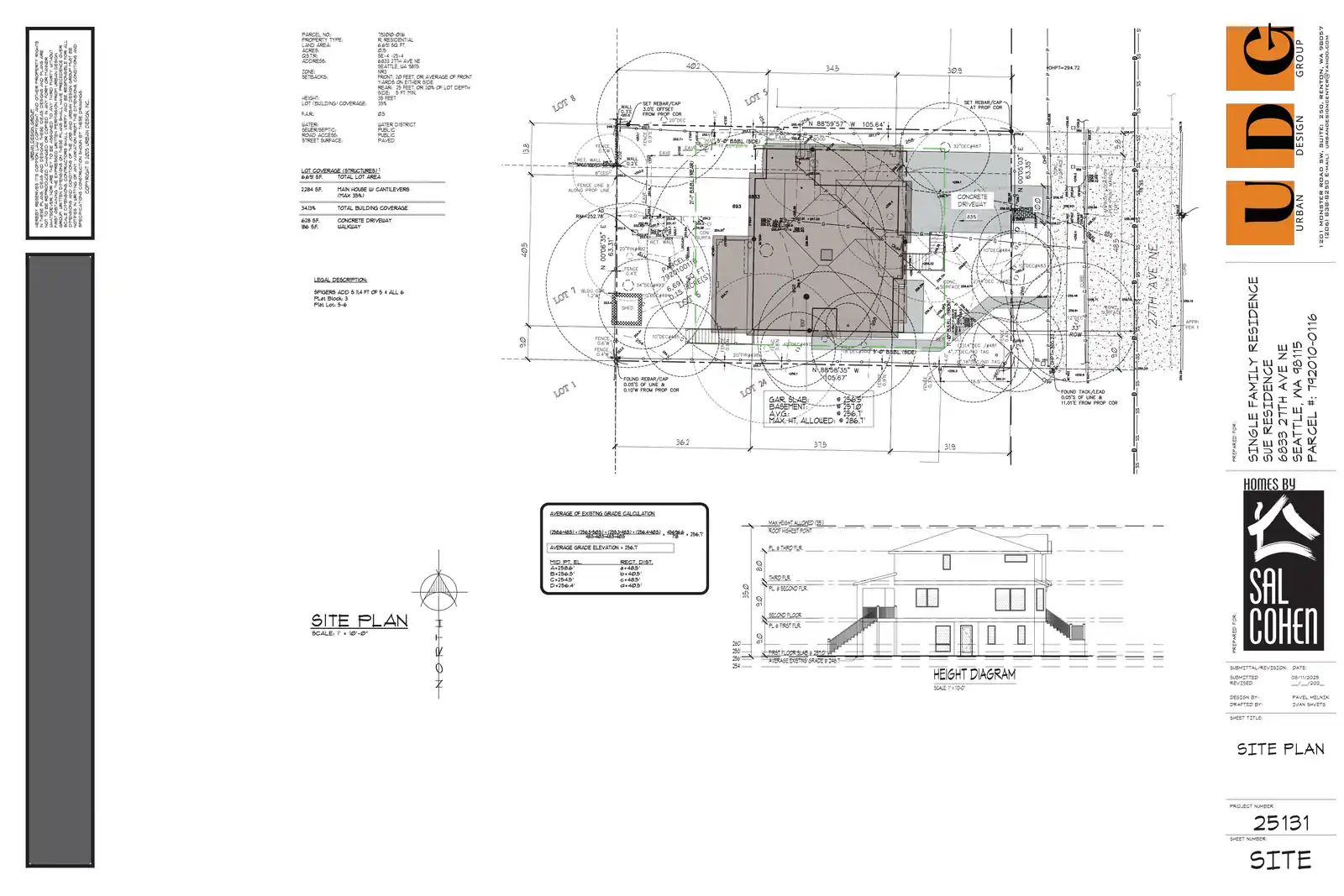 Site plan for 6833 27th Ave NE