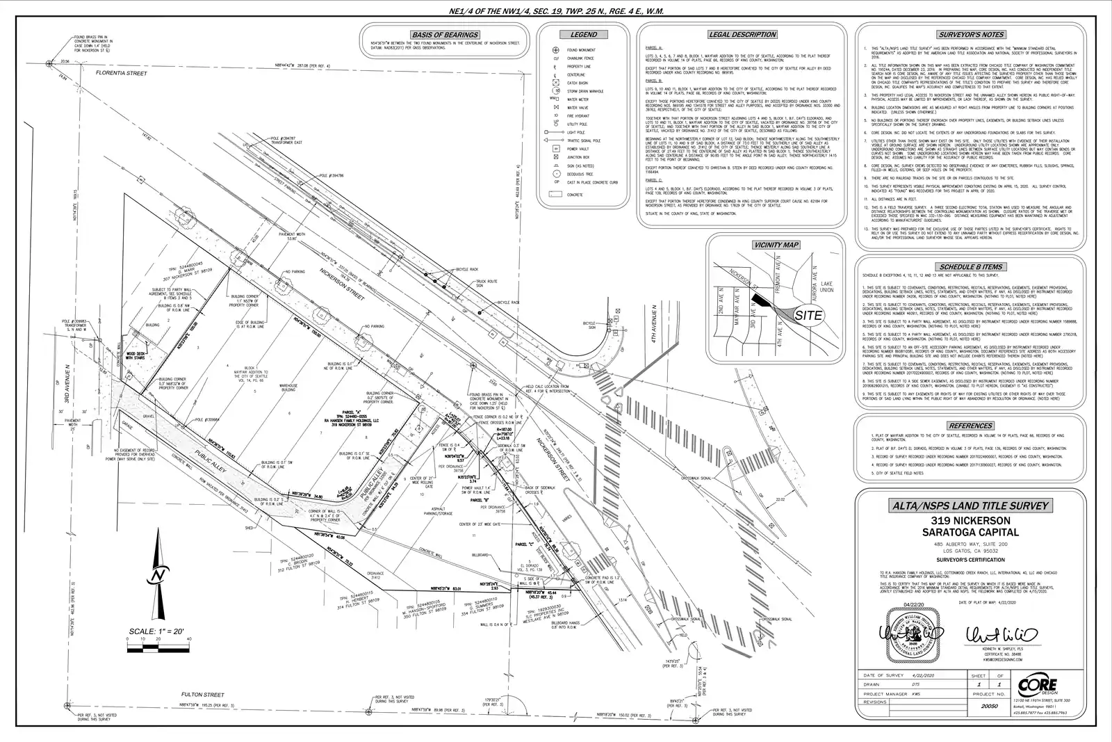 Site plan for 319 Nickerson St