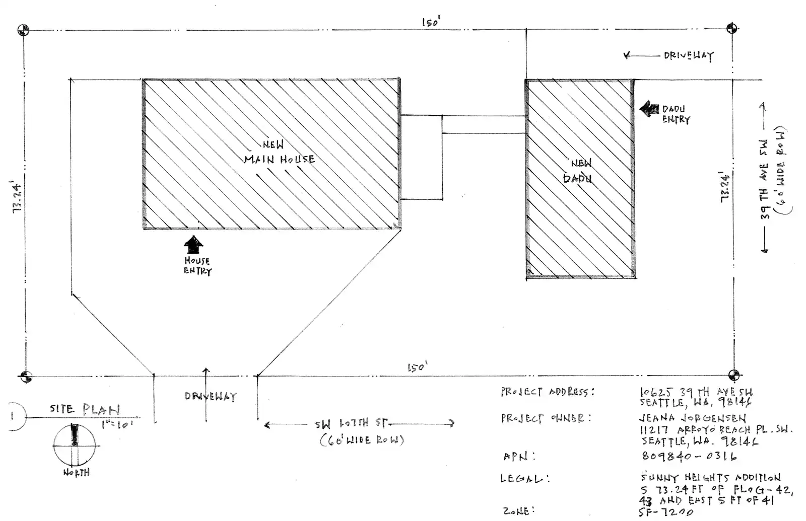 Site plan for 3910 SW 107th St