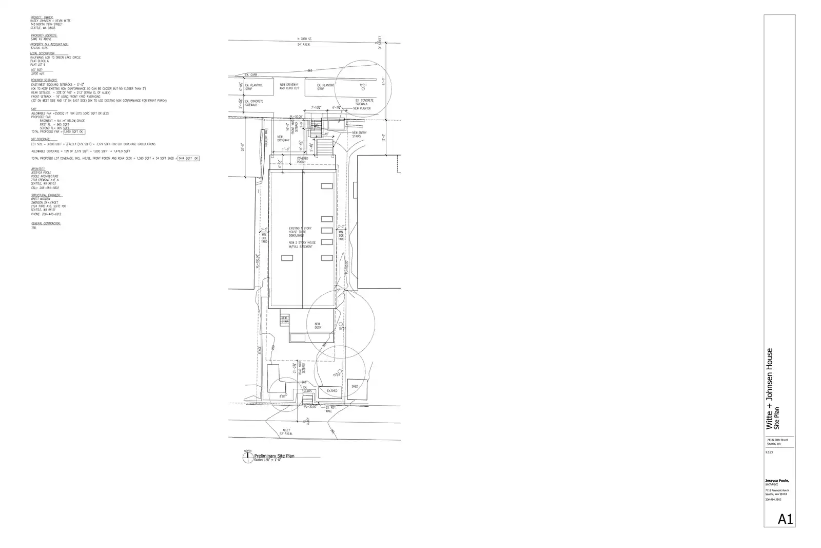 Site plan for 743 N 78th St