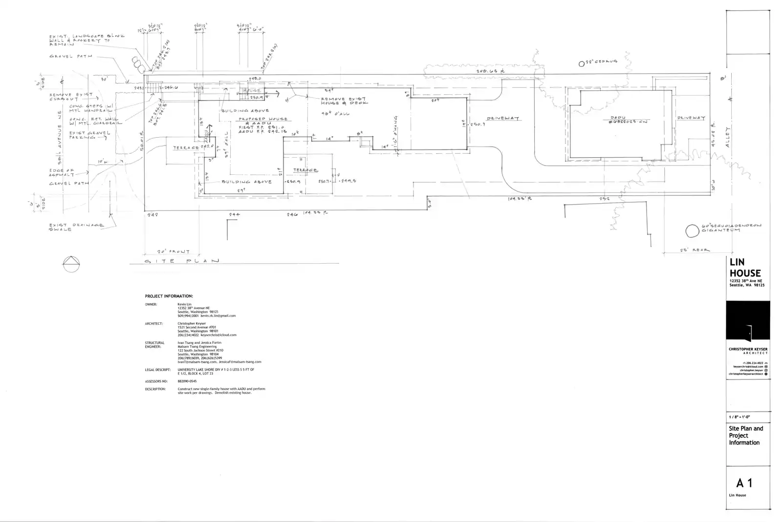 Site plan for 12352 38th Ave NE